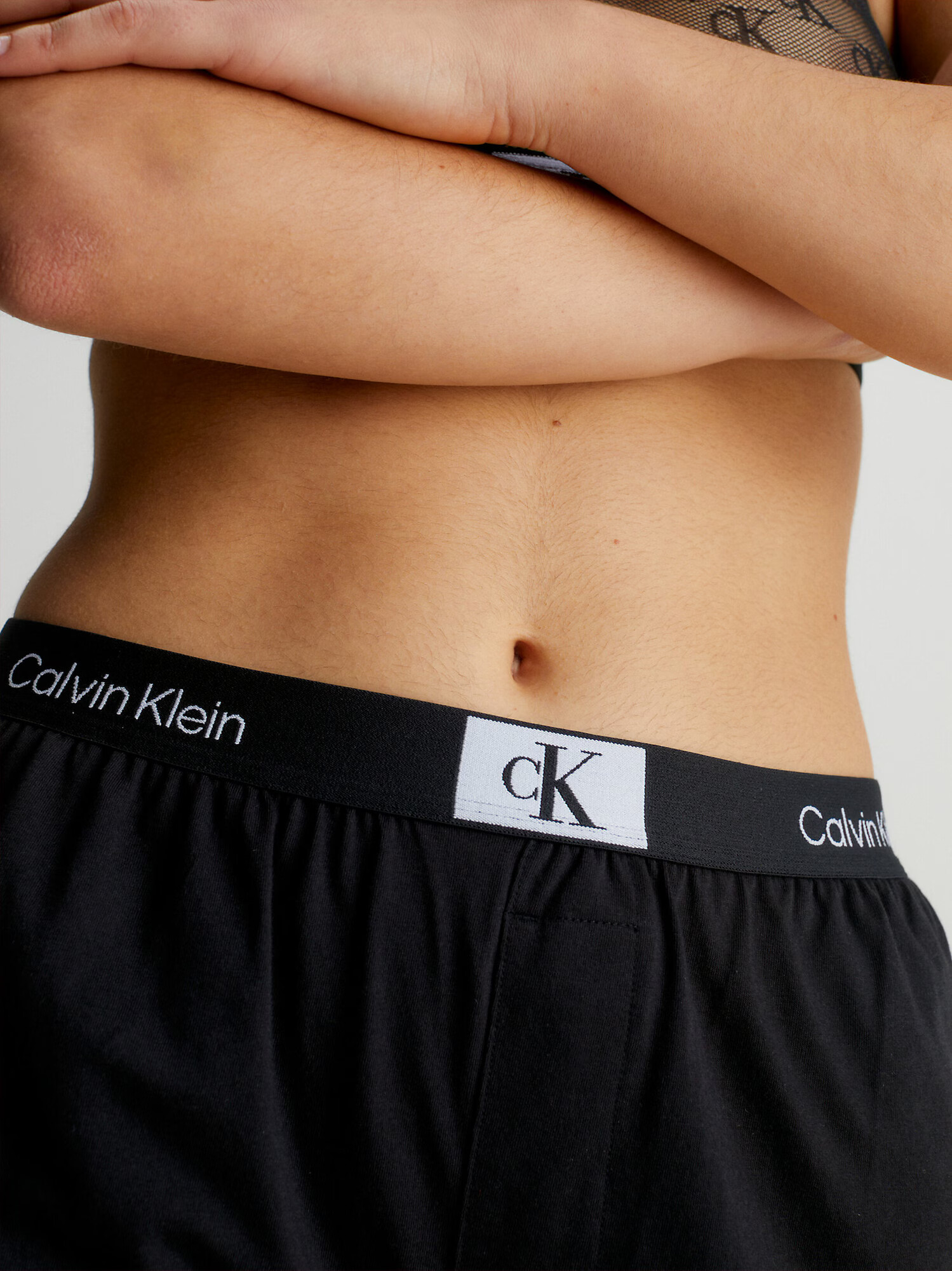 Calvin Klein Underwear Pyžamové nohavice 'CK96' čierna / biela - Pepit.sk