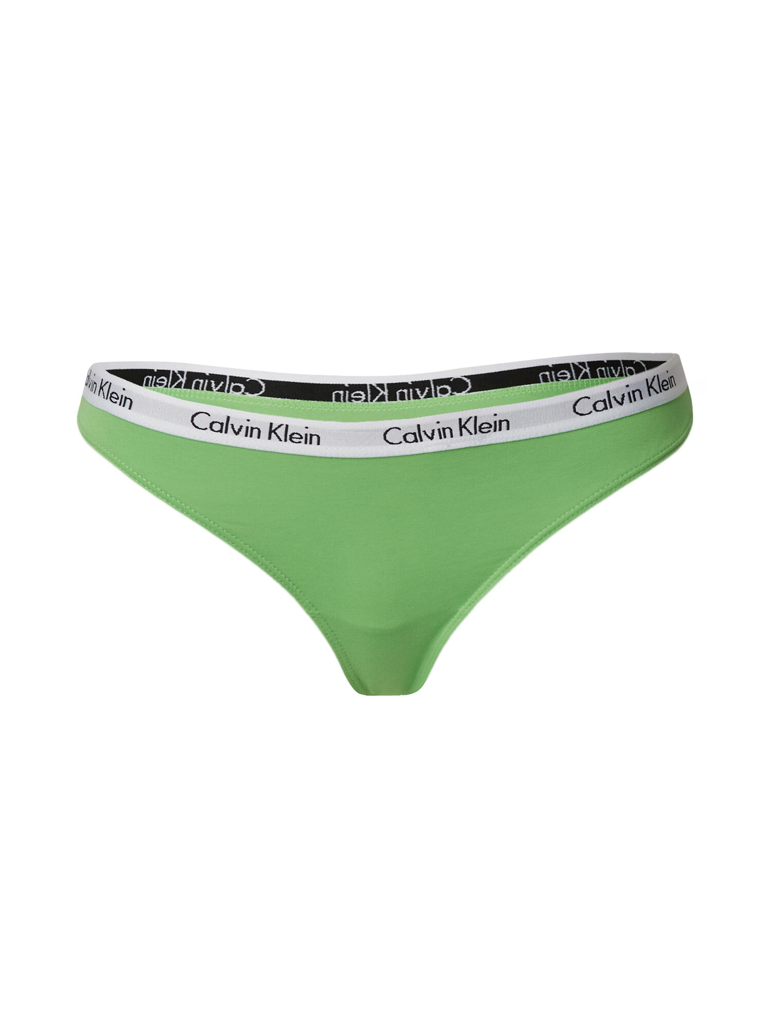 Calvin Klein Underwear Tangá 'CAROUSEL' svetlozelená / čierna / biela - Pepit.sk