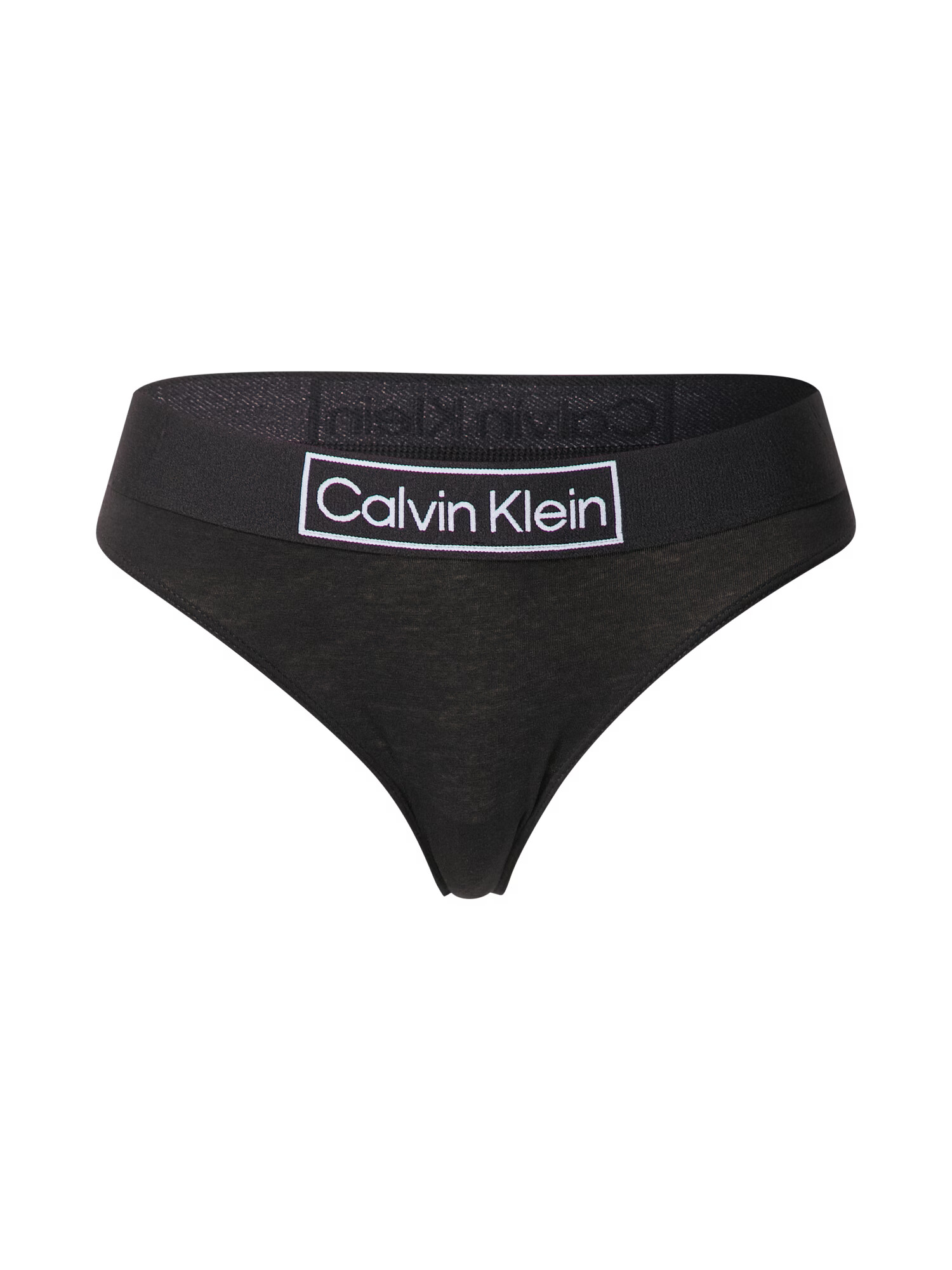 Calvin Klein Underwear Tangá čierna / biela - Pepit.sk