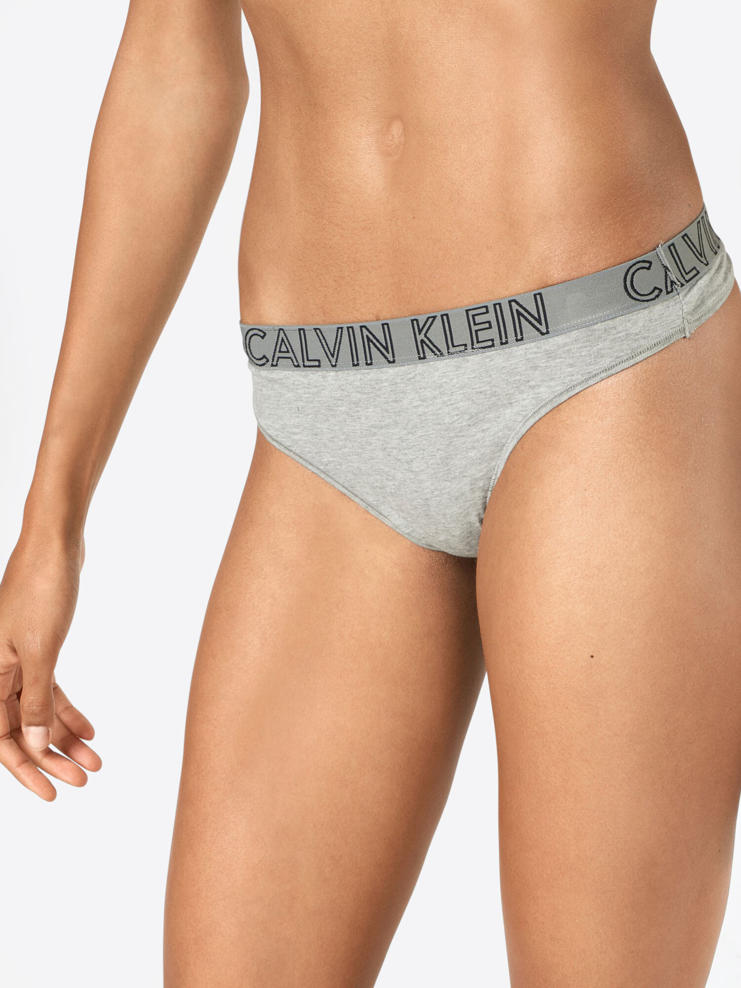 Calvin Klein Underwear Tangá 'THONG' sivá - Pepit.sk