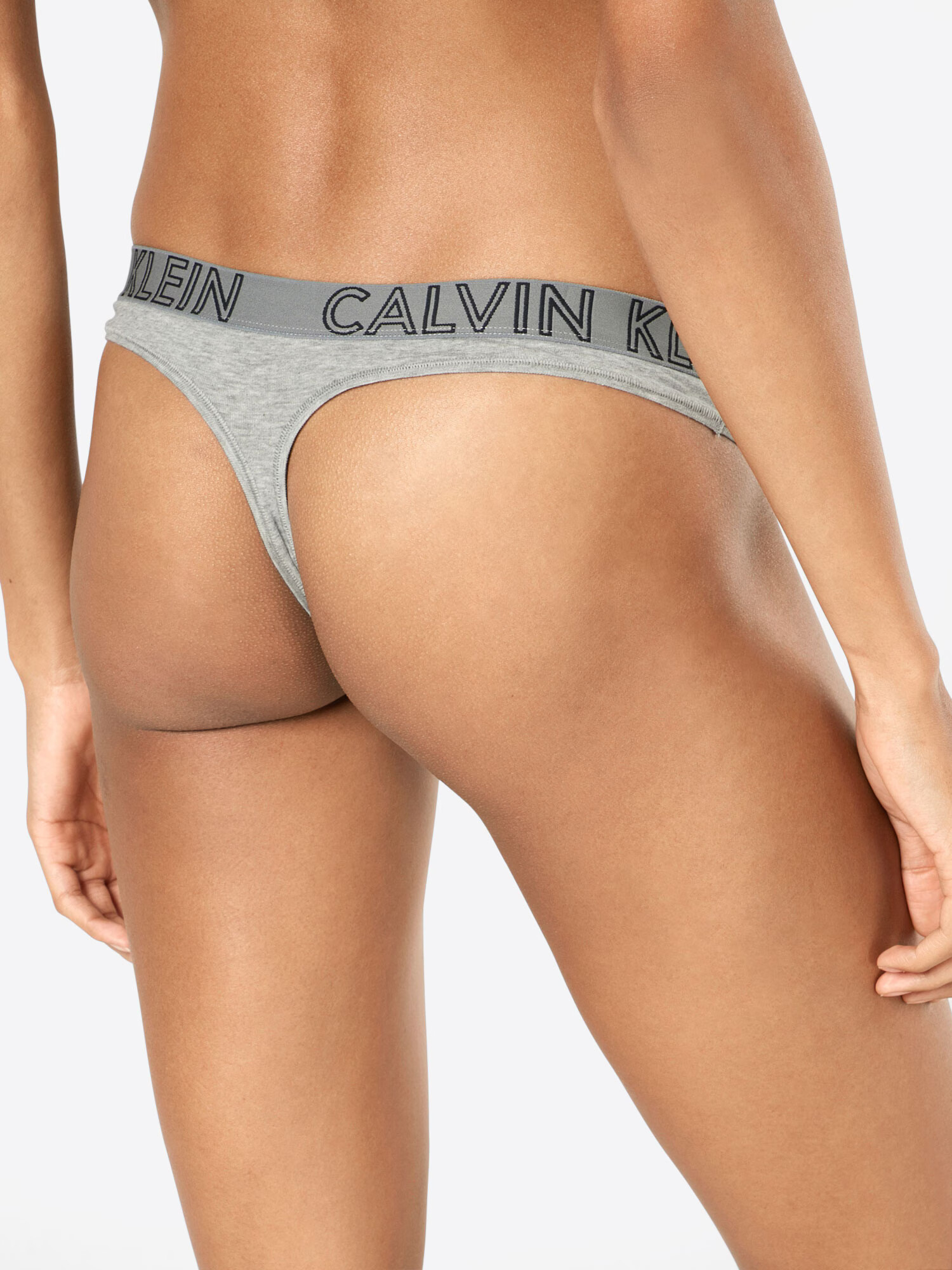 Calvin Klein Underwear Tangá 'THONG' sivá - Pepit.sk