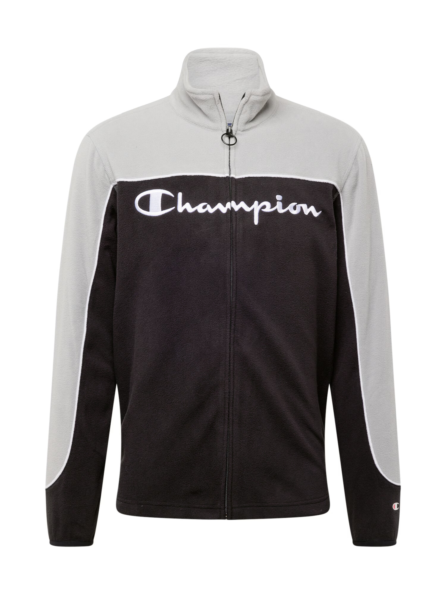 Champion Authentic Athletic Apparel Funkčná flisová bunda svetlosivá / čierna / biela - Pepit.sk