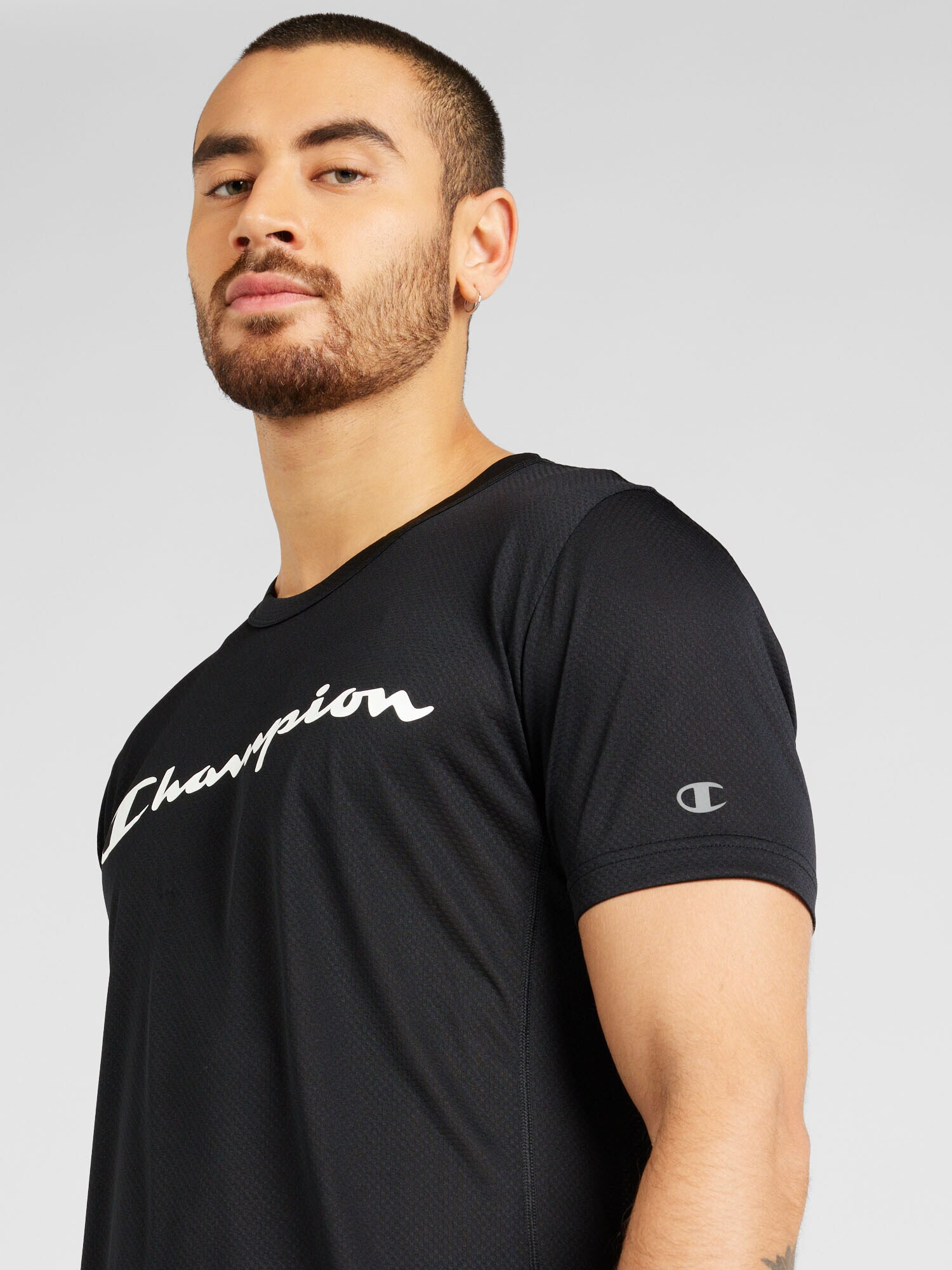 Champion Authentic Athletic Apparel Funkčné tričko čierna / biela - Pepit.sk