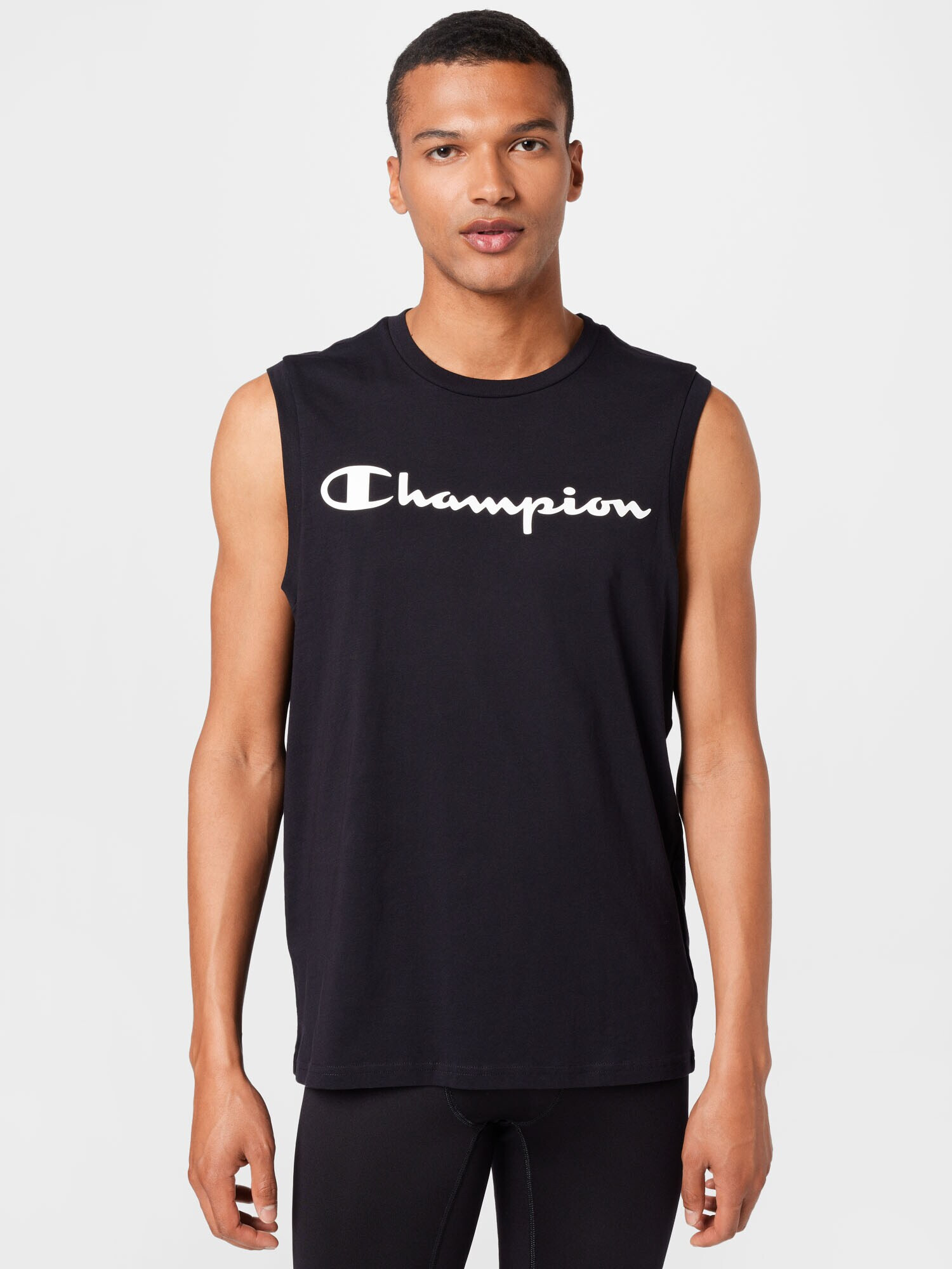 Champion Authentic Athletic Apparel Funkčné tričko čierna / biela - Pepit.sk