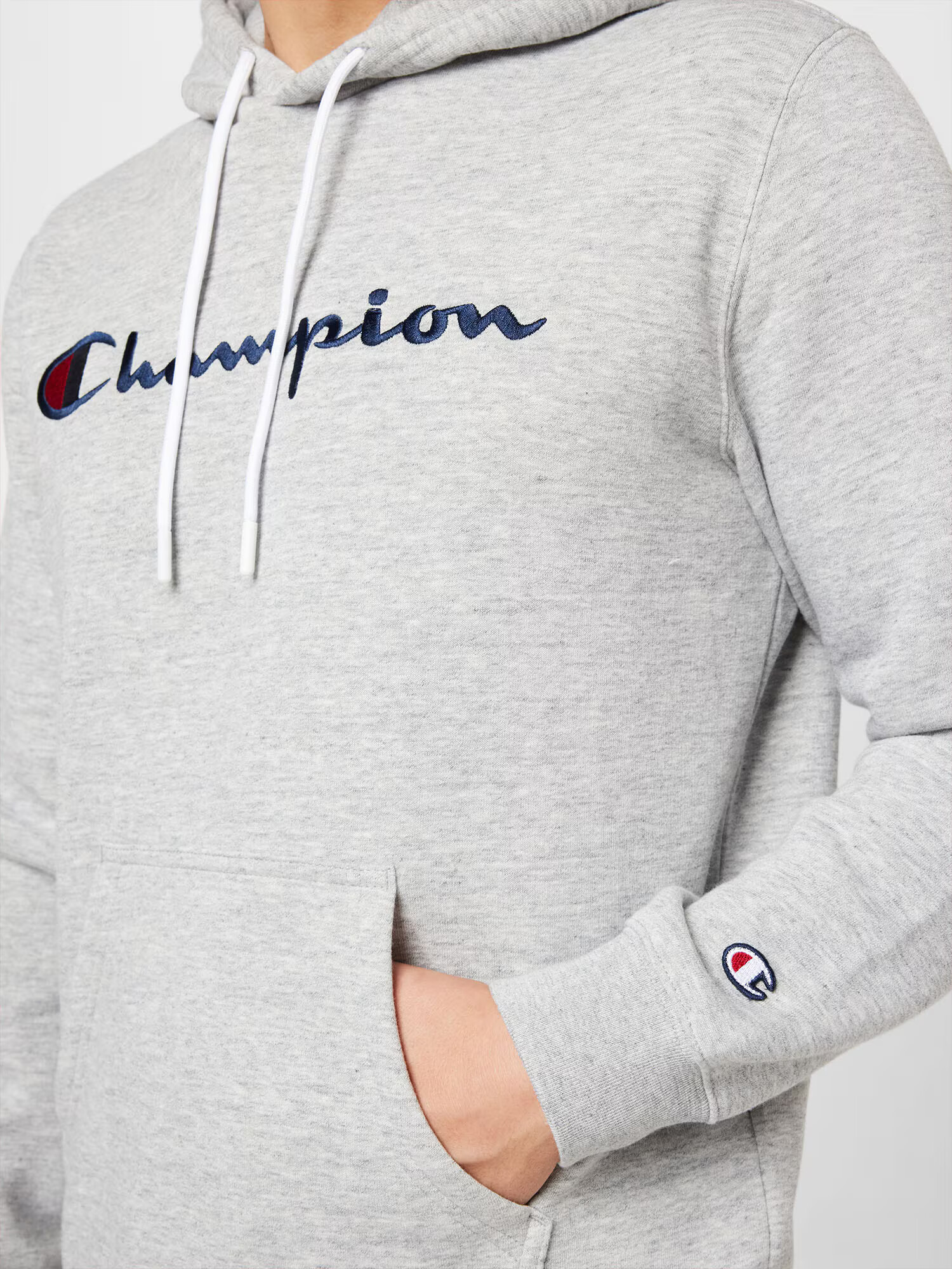 Champion Authentic Athletic Apparel Mikina 'Classic' námornícka modrá / sivá melírovaná / červená - Pepit.sk