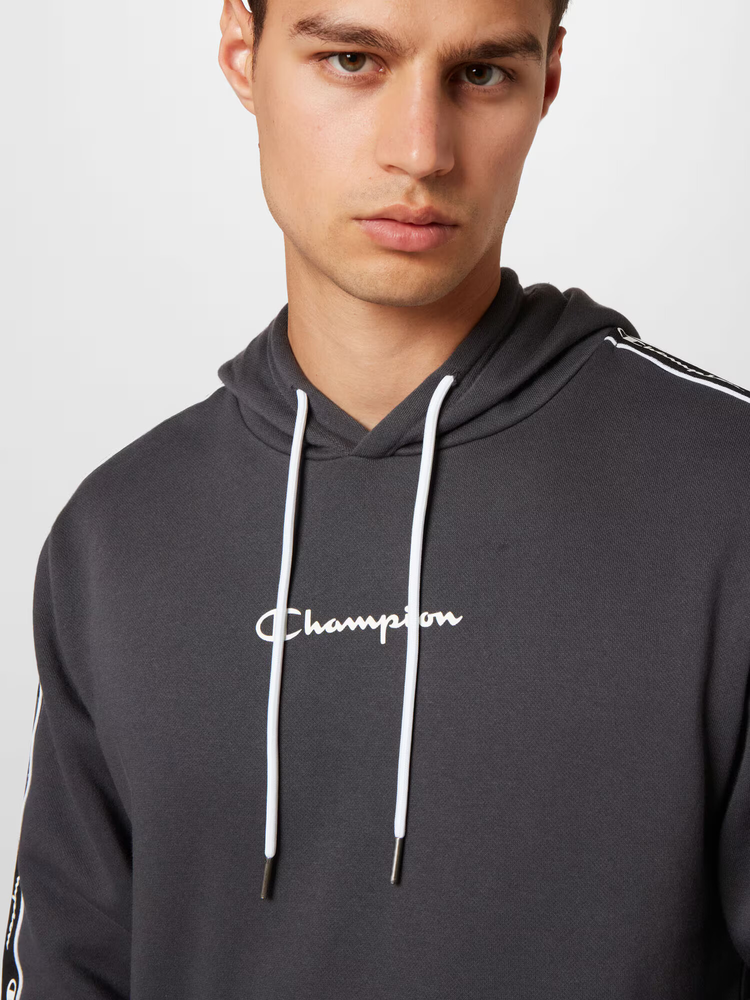 Champion Authentic Athletic Apparel Mikina tmavosivá / čierna / biela - Pepit.sk