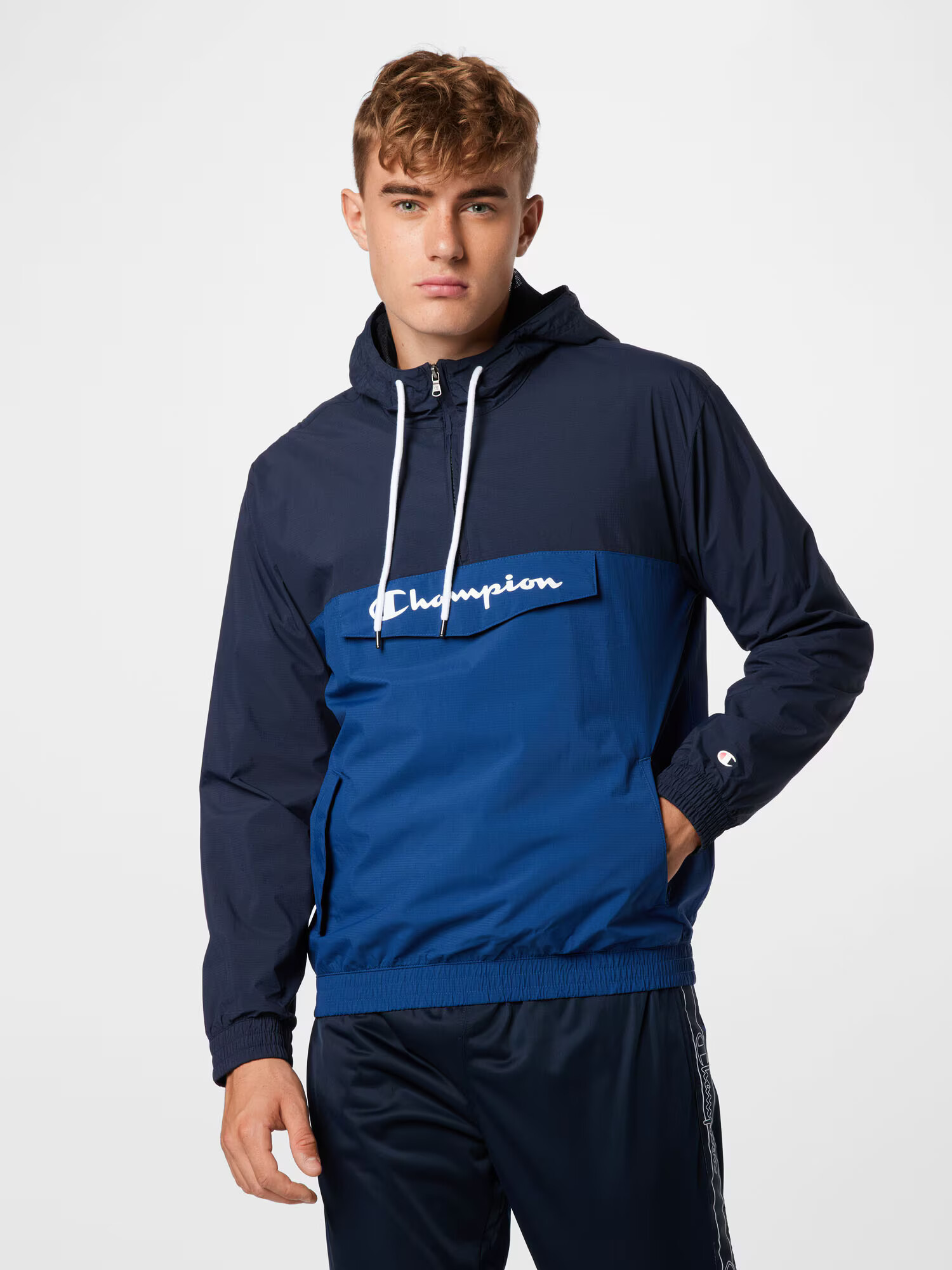 Champion Authentic Athletic Apparel Prechodná bunda modrá / tmavomodrá - Pepit.sk