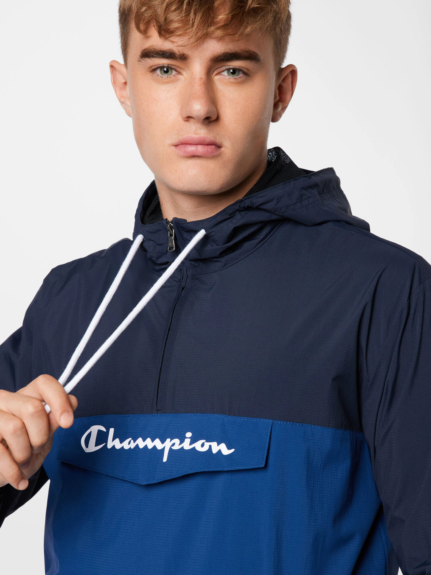 Champion Authentic Athletic Apparel Prechodná bunda modrá / tmavomodrá - Pepit.sk