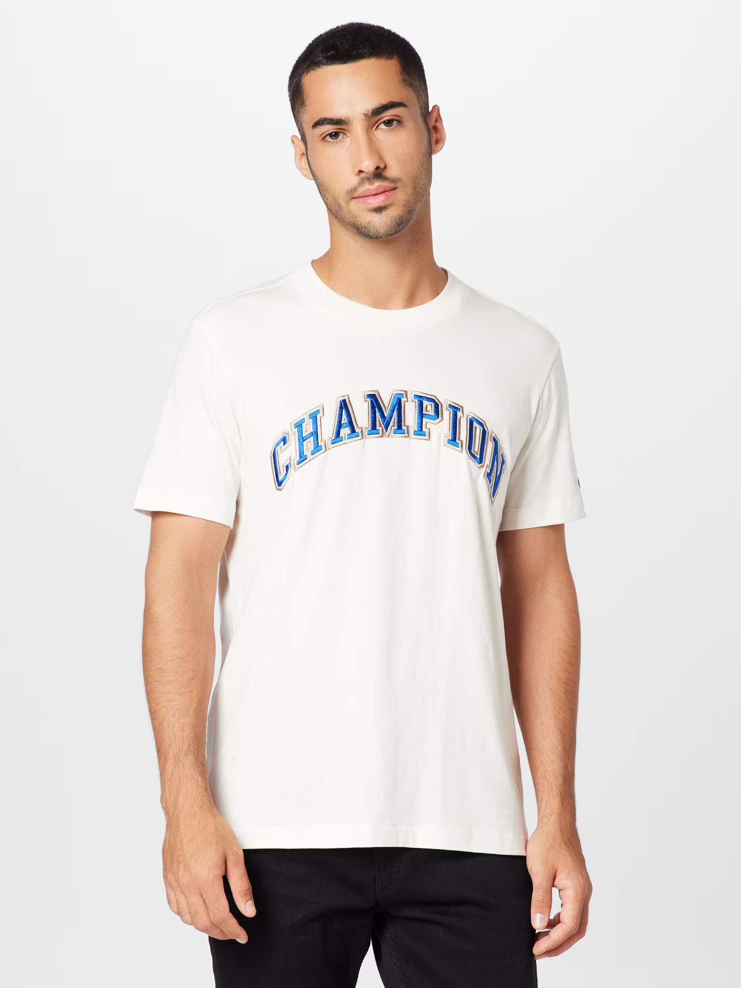 Champion Authentic Athletic Apparel Tričko béžová / piesková / modrá - Pepit.sk