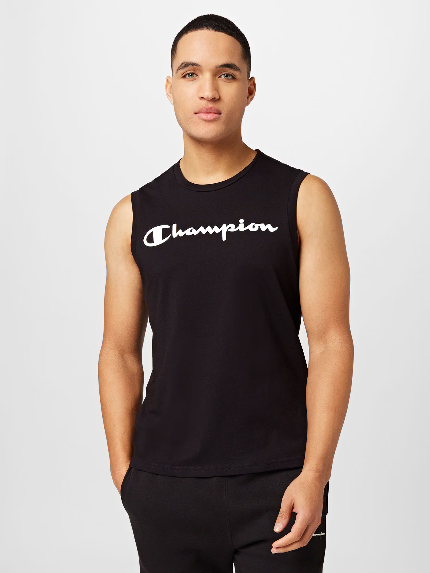 Champion Authentic Athletic Apparel Tričko čierna / biela - Pepit.sk