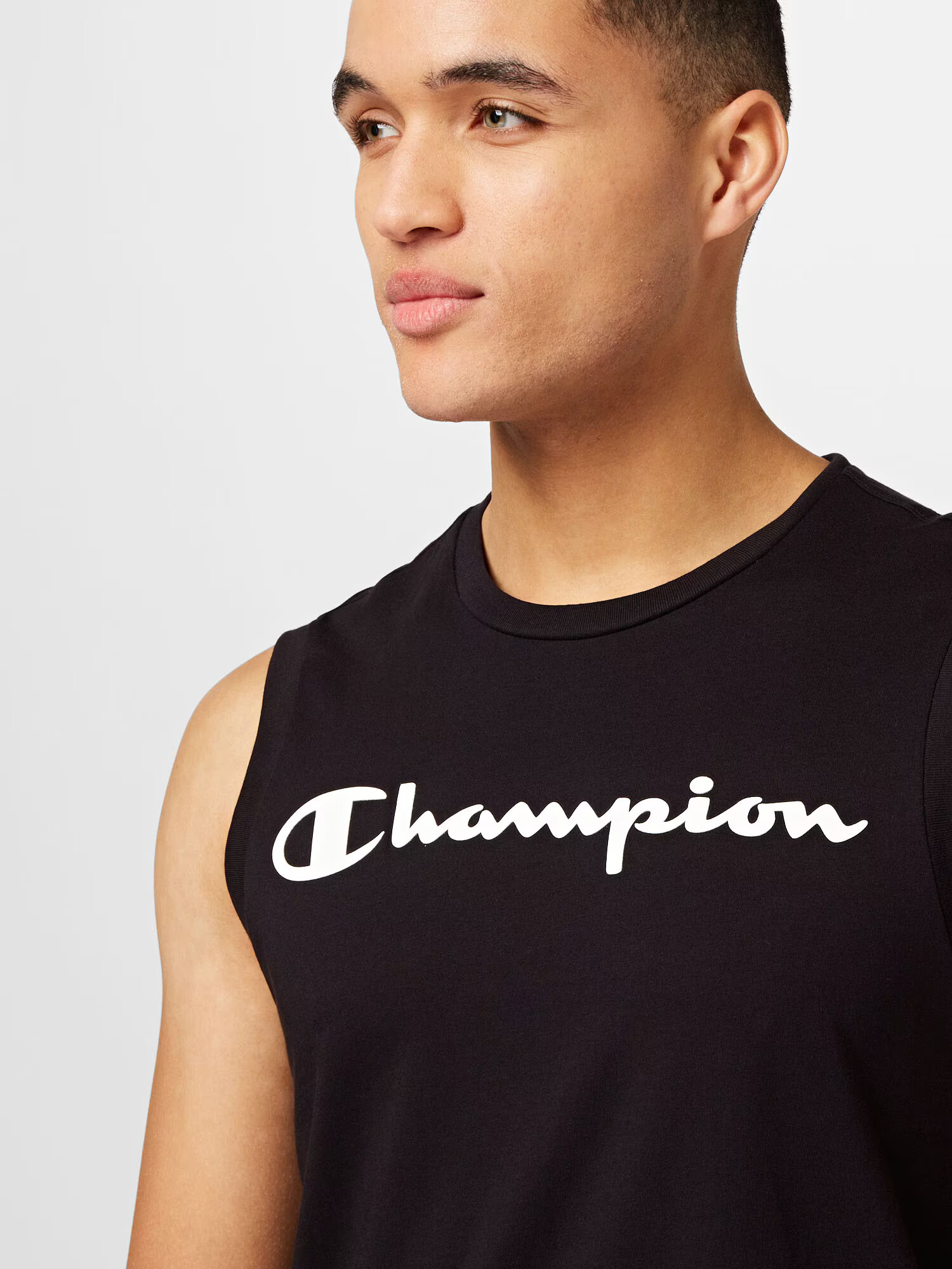 Champion Authentic Athletic Apparel Tričko čierna / biela - Pepit.sk