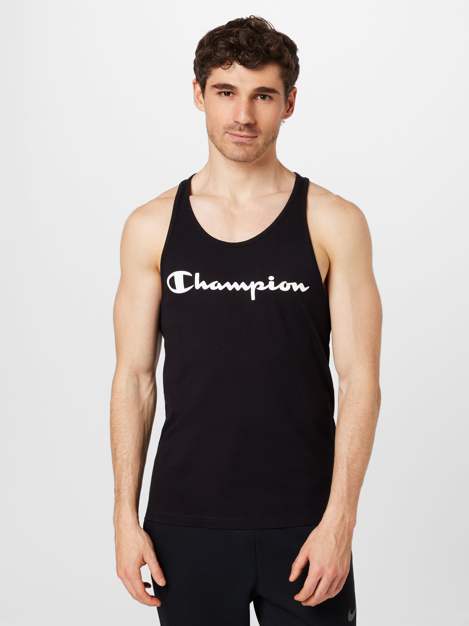 Champion Authentic Athletic Apparel Tričko čierna / biela - Pepit.sk