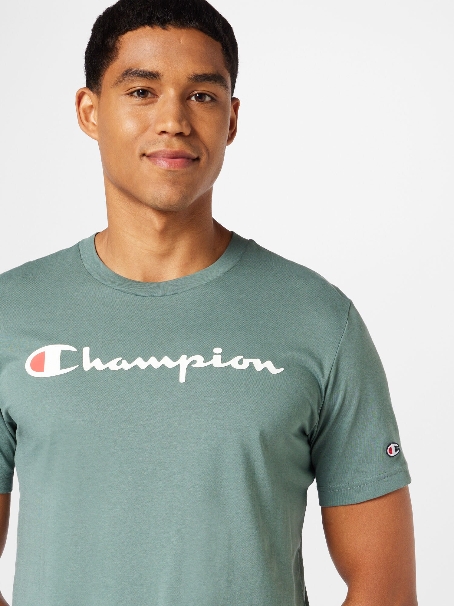 Champion Authentic Athletic Apparel Tričko mätová / melónová / biela - Pepit.sk