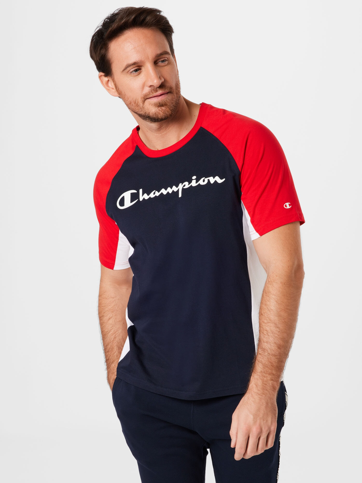 Champion Authentic Athletic Apparel Tričko námornícka modrá / červená / biela - Pepit.sk