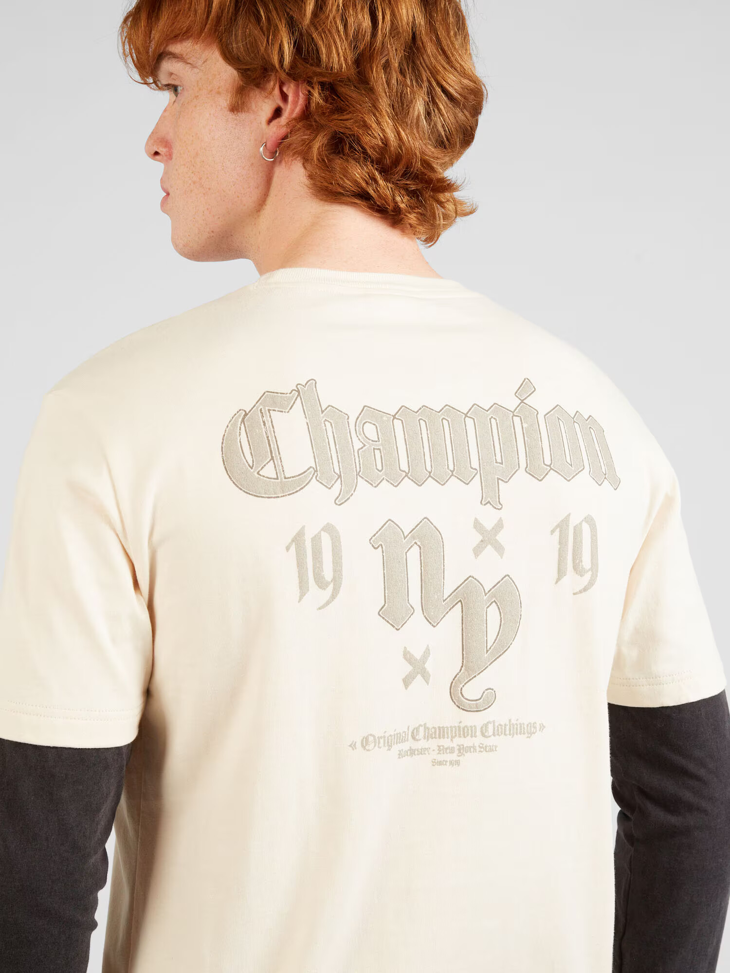 Champion Authentic Athletic Apparel Tričko 'Pop Punk' svetložltá / kamenná / čierna - Pepit.sk