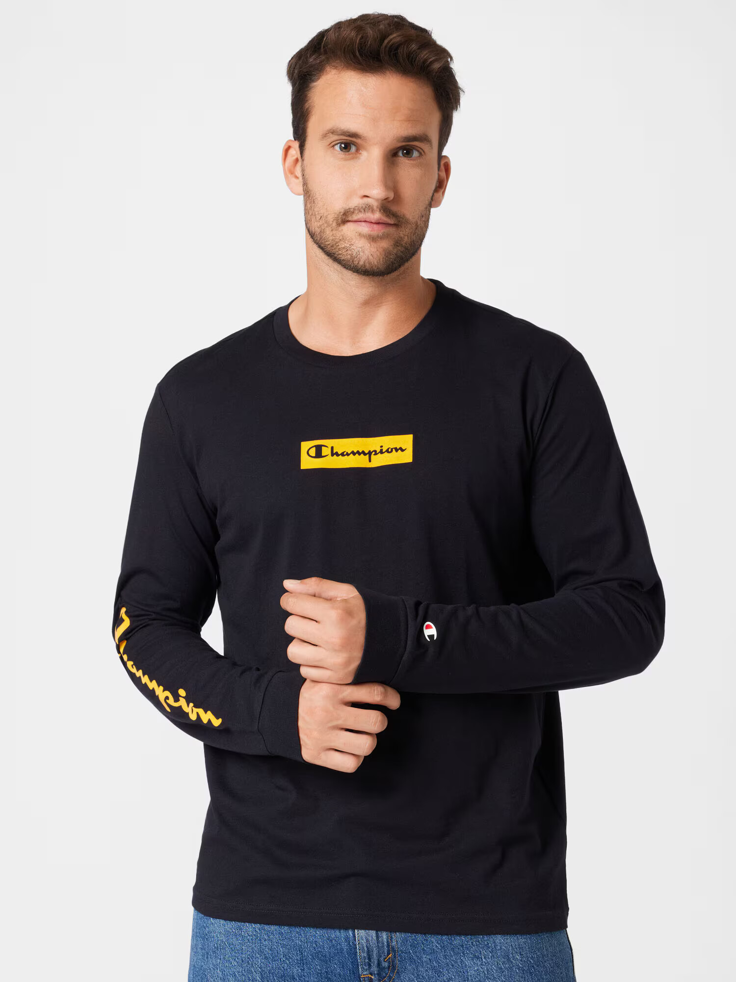 Champion Authentic Athletic Apparel Tričko žltá / čierna - Pepit.sk