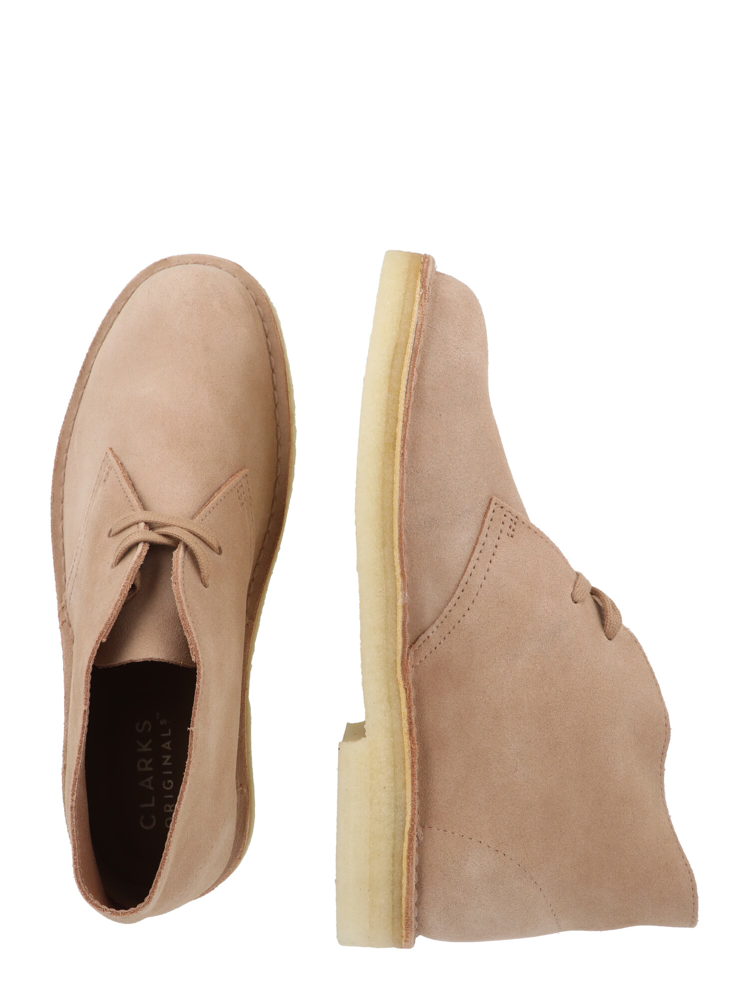 Clarks Originals Šnurovacie členkové čižmy piesková - Pepit.sk