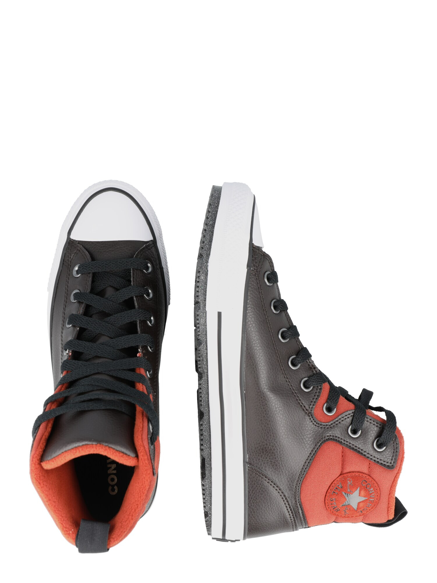 CONVERSE Členkové tenisky 'Chuck Taylor All Star Berkshire' tmavohnedá / tmavooranžová / čierna - Pepit.sk