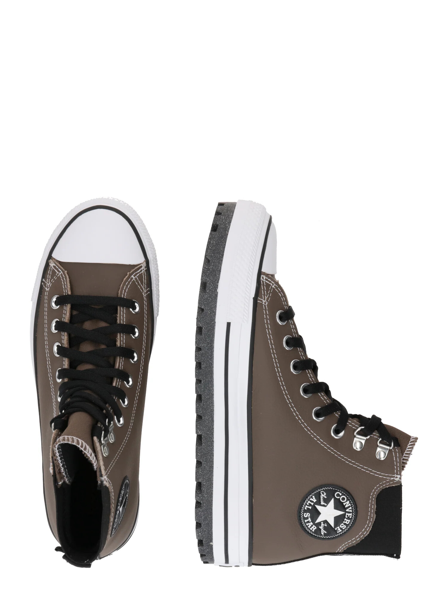 CONVERSE Členkové tenisky 'CHUCK TAYLOR ALL STAR CITY' mokka / čierna / biela - Pepit.sk