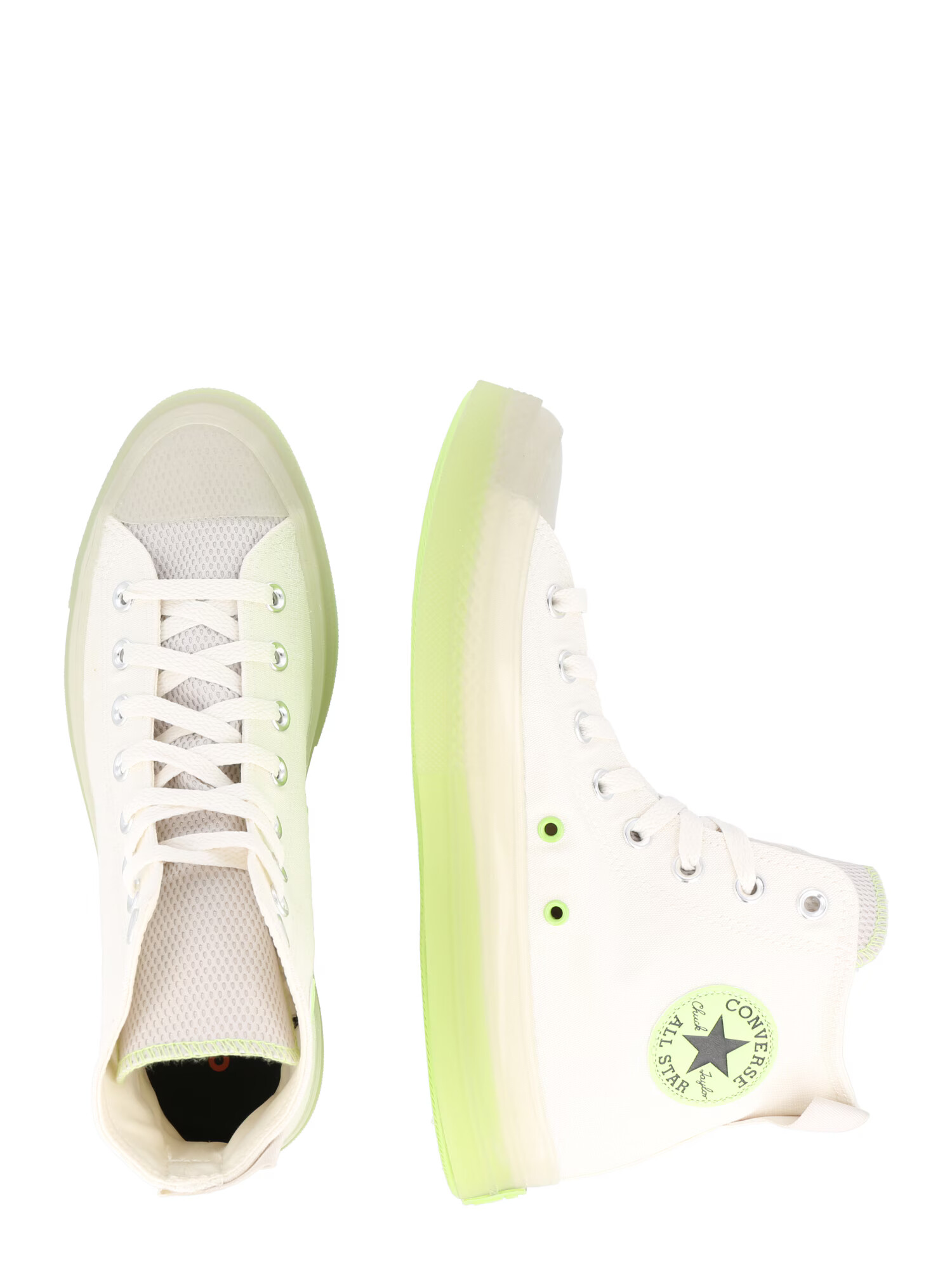 CONVERSE Členkové tenisky 'Chuck Taylor All Star CX' béžová / neónovo zelená - Pepit.sk