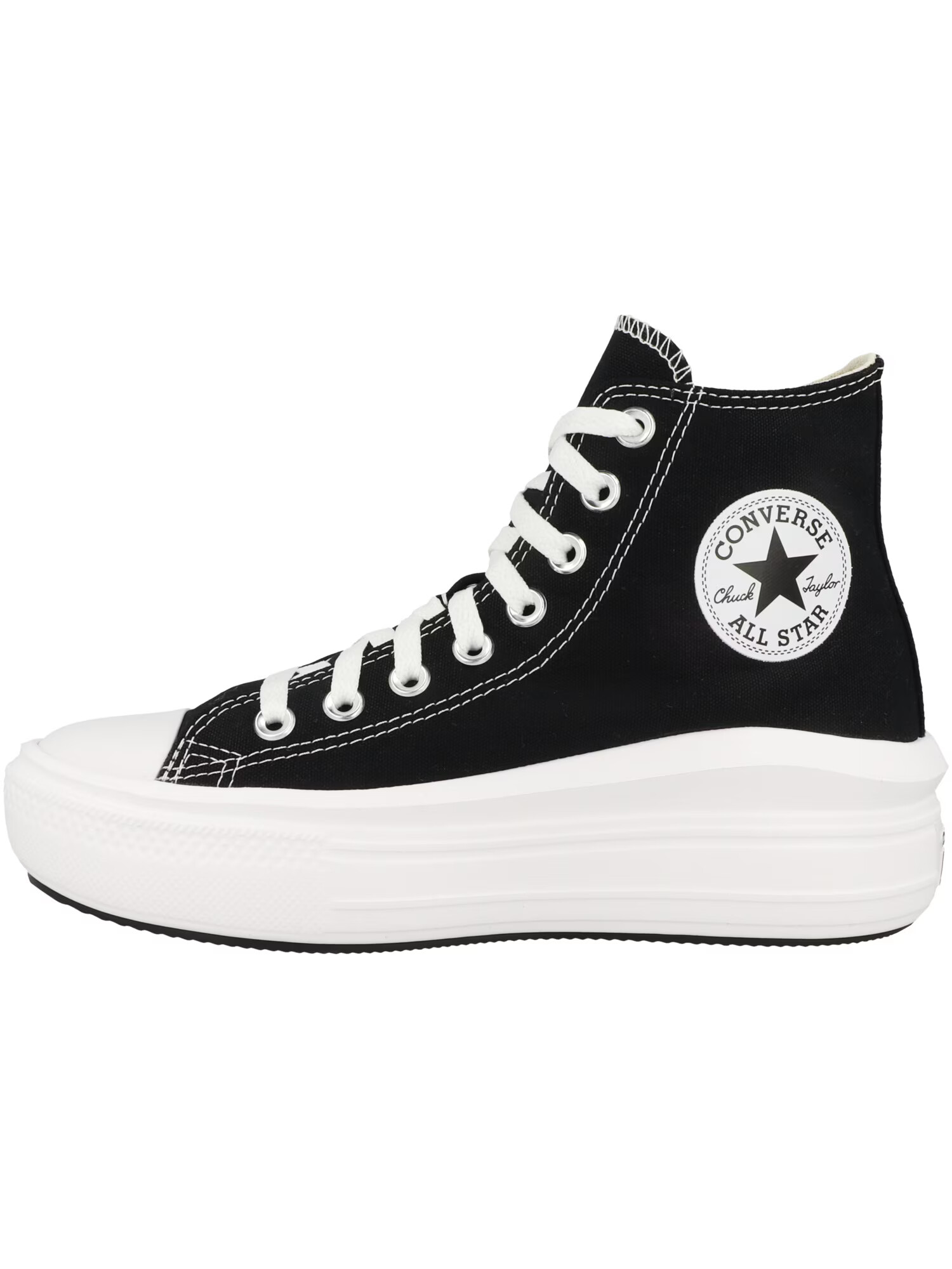 CONVERSE Členkové tenisky 'Chuck Taylor All Star Move' čierna / biela - Pepit.sk