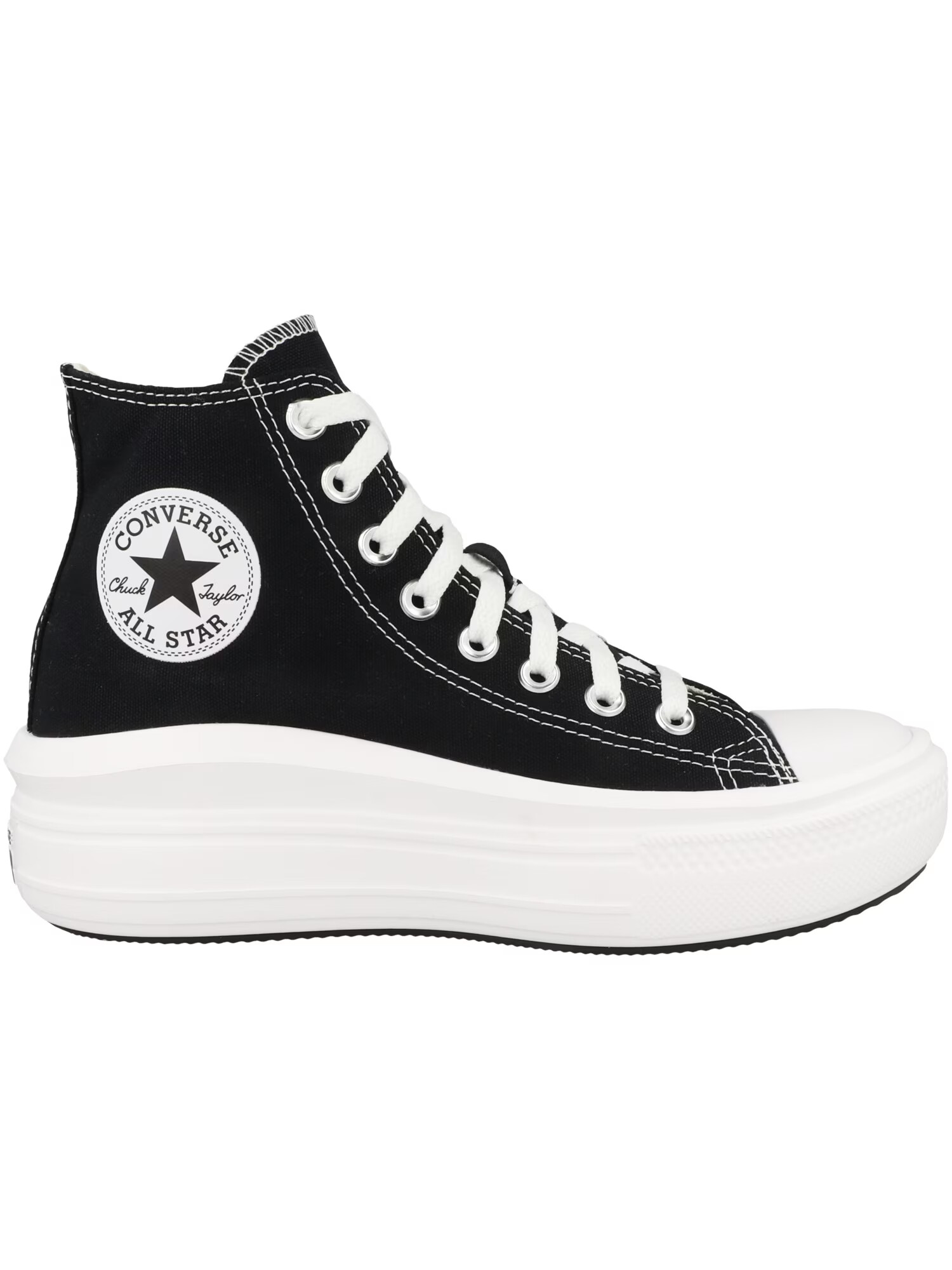 CONVERSE Členkové tenisky 'Chuck Taylor All Star Move' čierna / biela - Pepit.sk