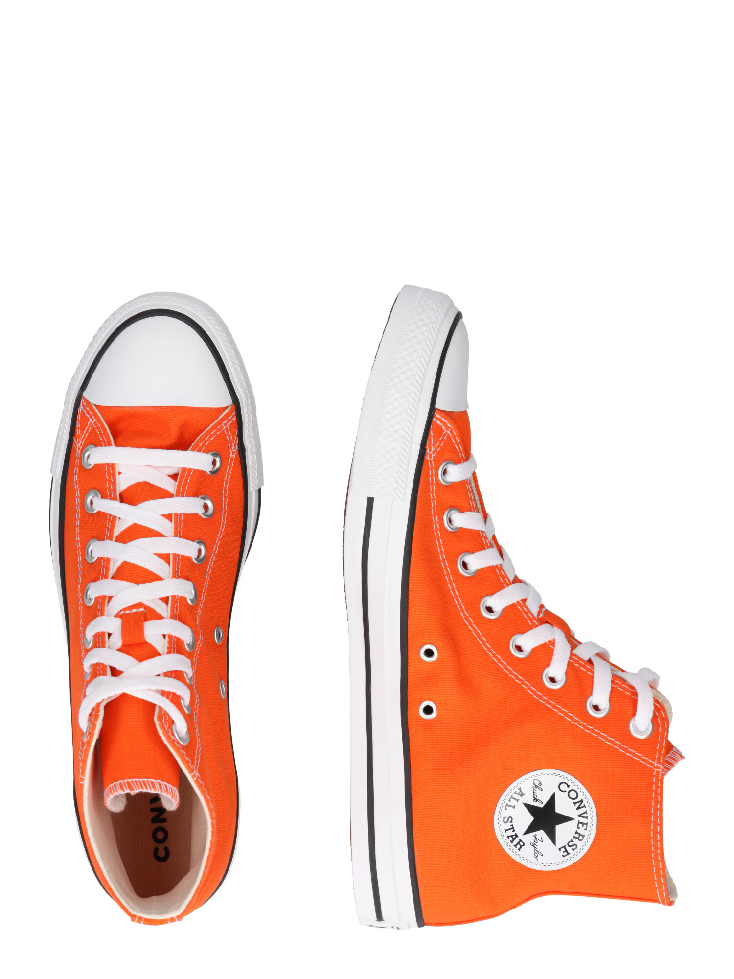 CONVERSE Členkové tenisky 'Chuck Taylor All Star' oranžová / čierna / biela - Pepit.sk