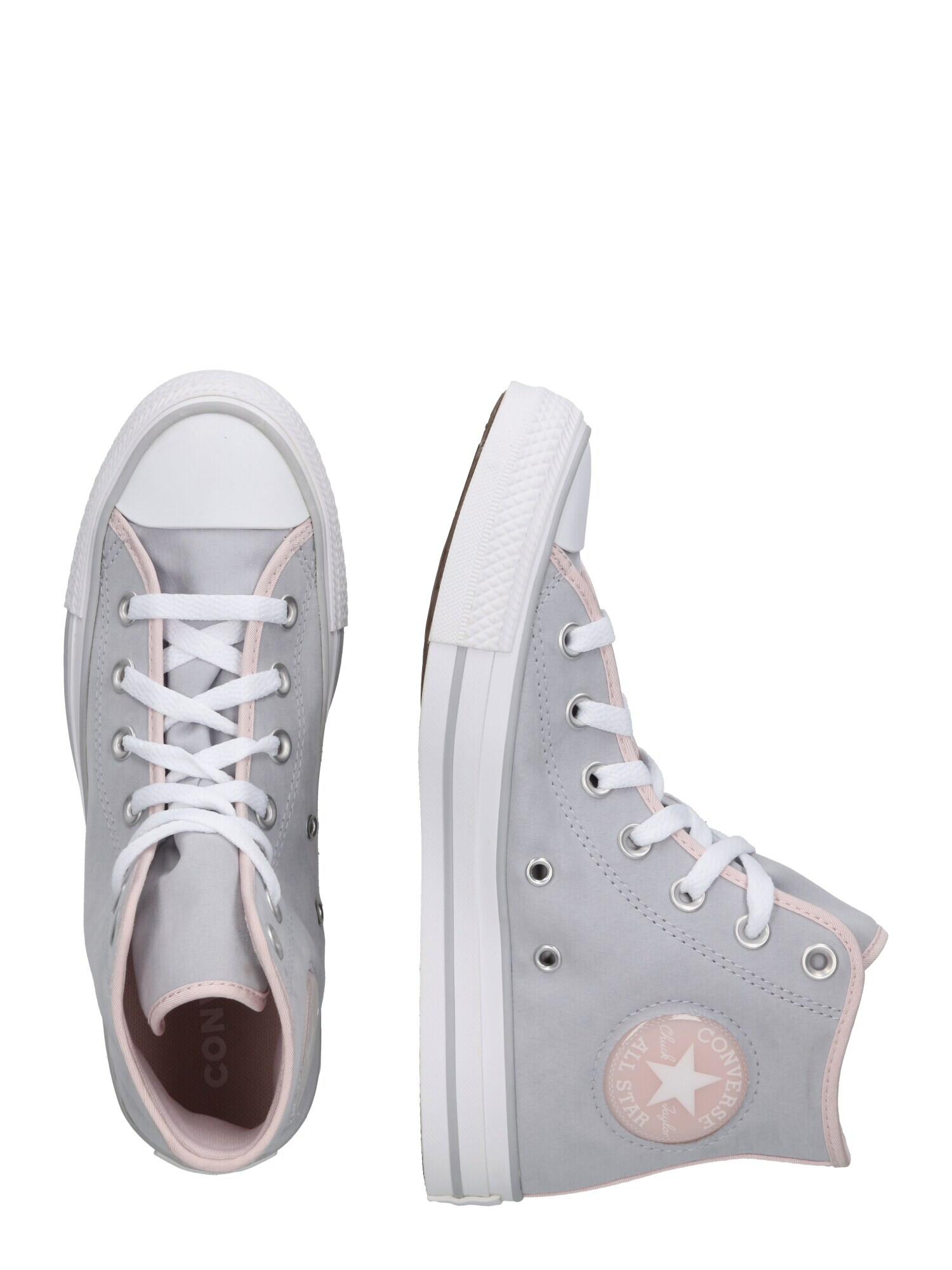 CONVERSE Členkové tenisky 'Chuck Taylor All Star' sivá / ružová / biela - Pepit.sk