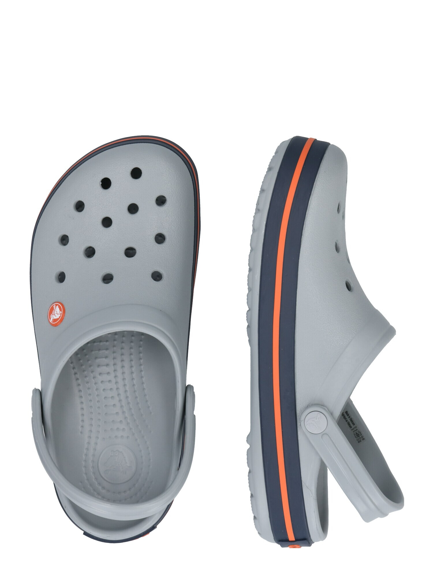 Crocs Dreváky 'Crocband' námornícka modrá / svetlosivá / oranžová - Pepit.sk