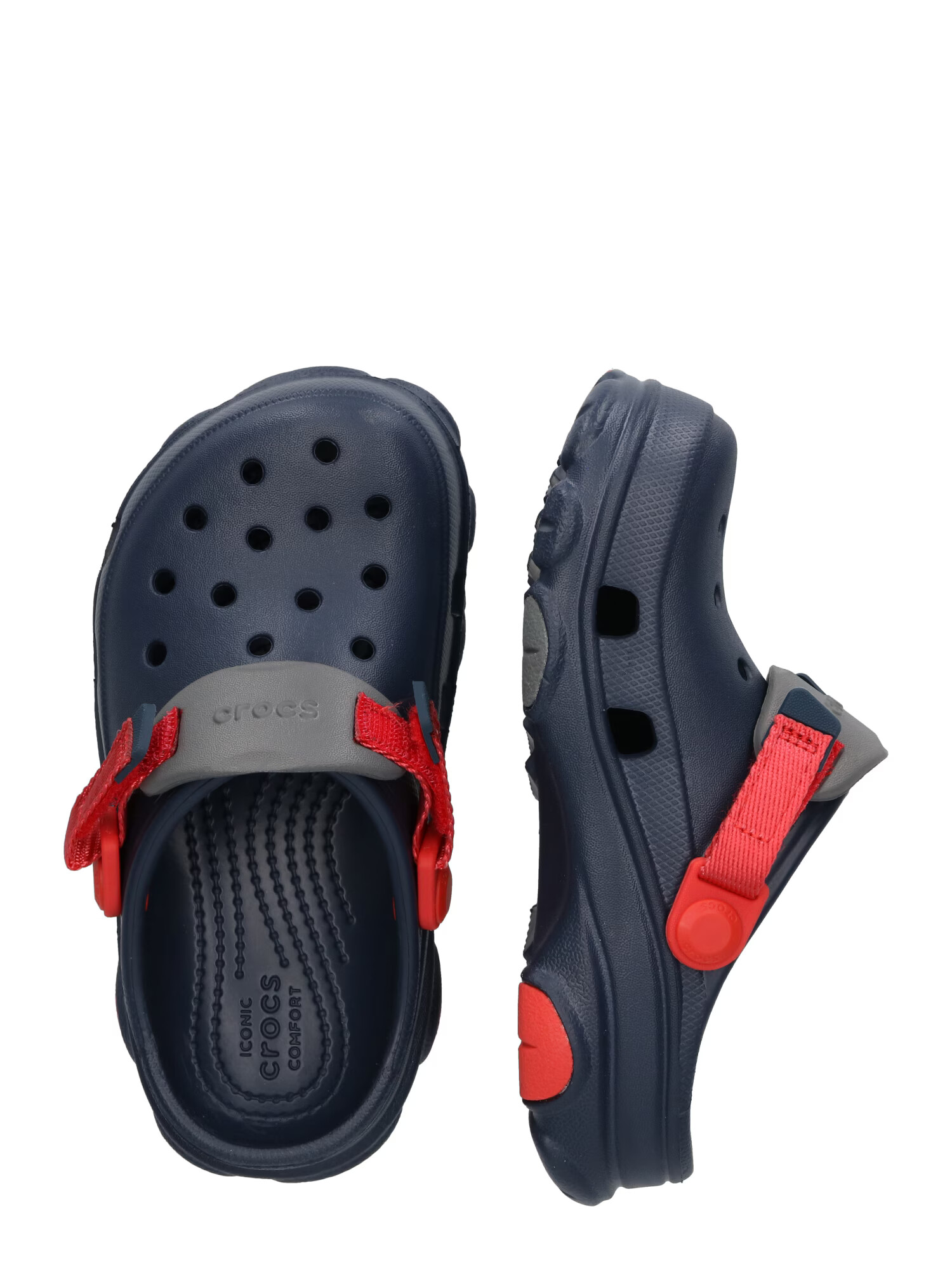 Crocs Otvorená obuv námornícka modrá / sivá / červená - Pepit.sk