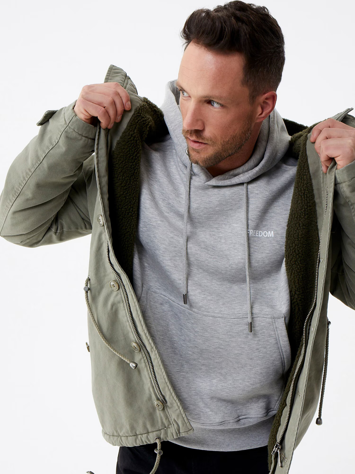 DAN FOX APPAREL Prechodná parka 'Jake ' kaki - Pepit.sk