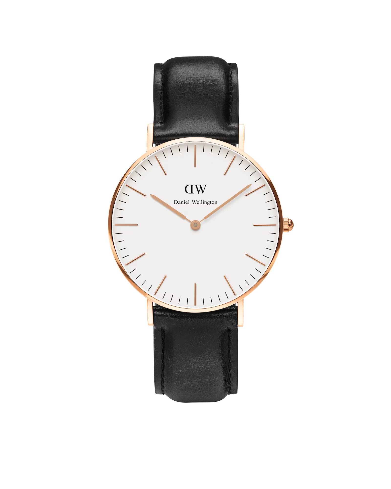 Daniel Wellington Analógové hodinky 'Classic Collection Sheffield' ružové zlato / čierna / biela - Pepit.sk