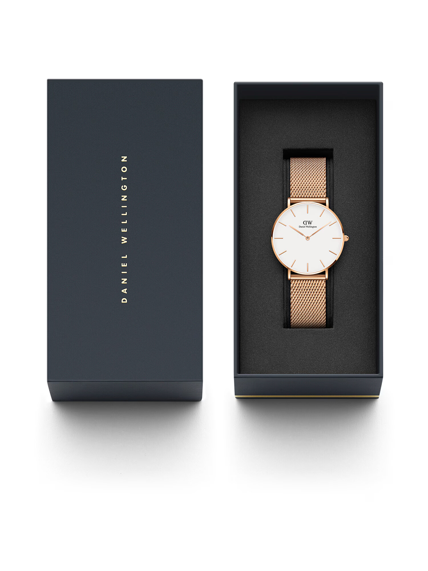 Daniel Wellington Analógové hodinky 'Petite Melrose RG White' ružové zlato - Pepit.sk