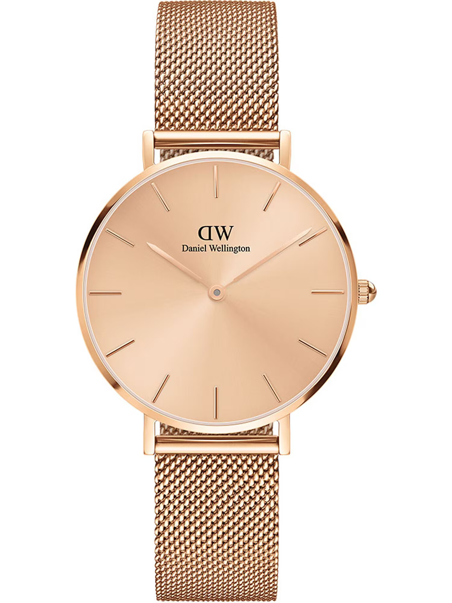 Daniel Wellington Analógové hodinky 'Petite Unitone RG Rose Gold' ružové zlato / čierna - Pepit.sk