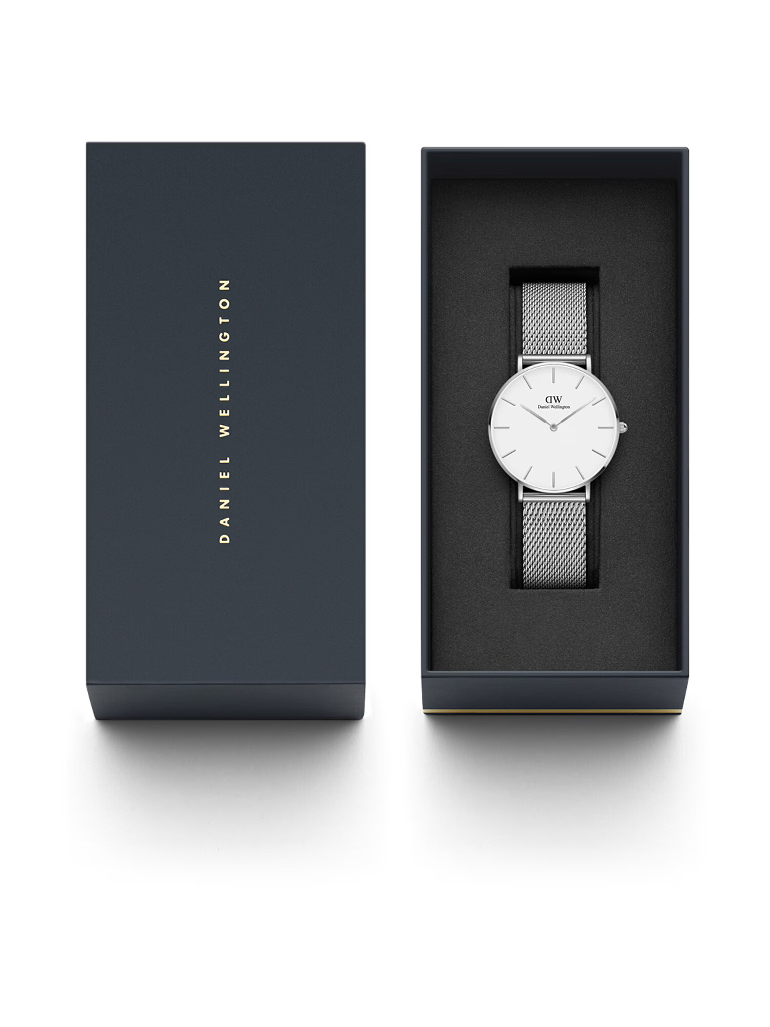 Daniel Wellington Analógové hodinky 'Petite Sterling S White' strieborná - Pepit.sk