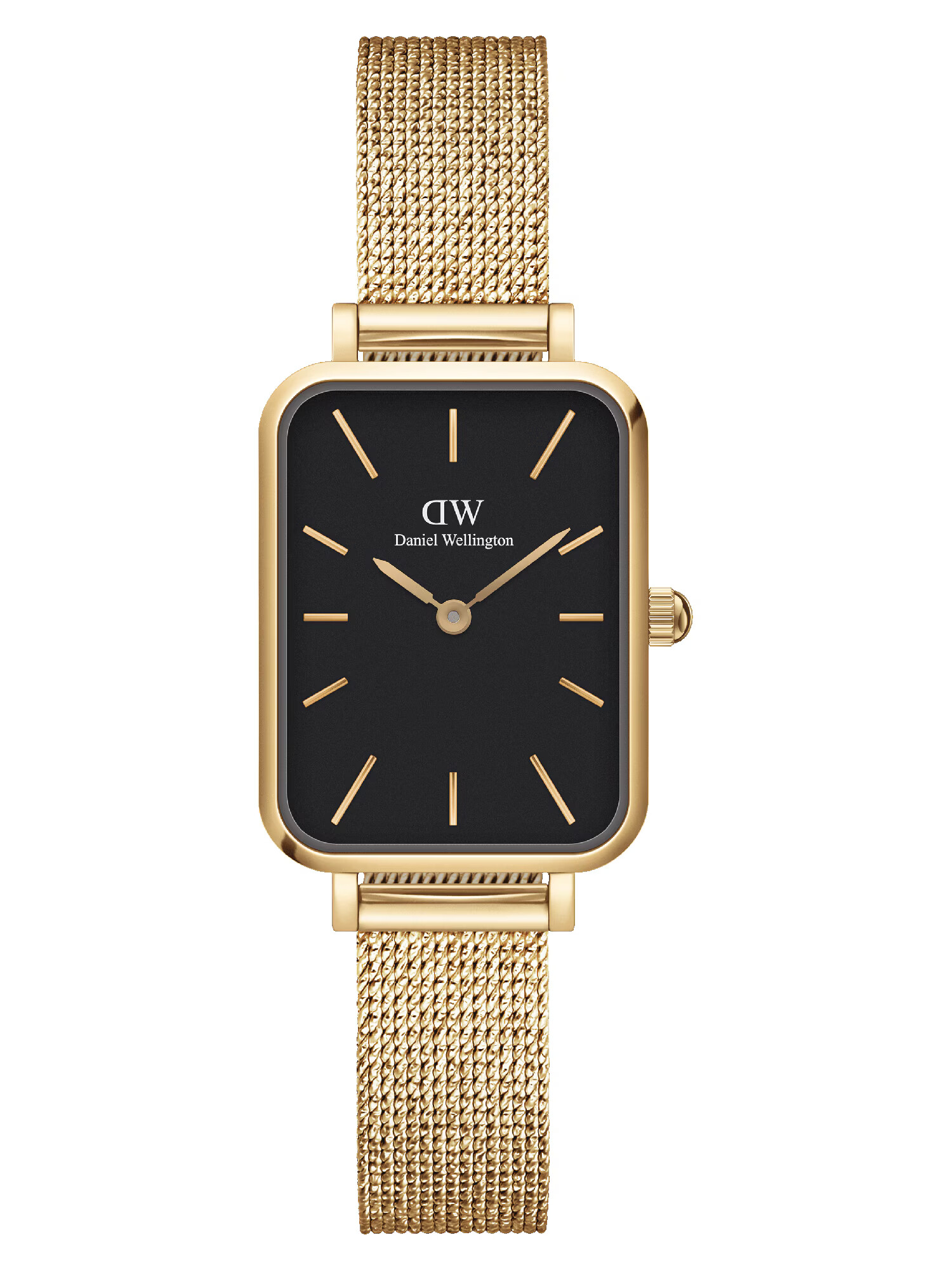 Daniel Wellington Analógové hodinky 'Quadro Pressed Evergold G Black' zlatá / čierna - Pepit.sk