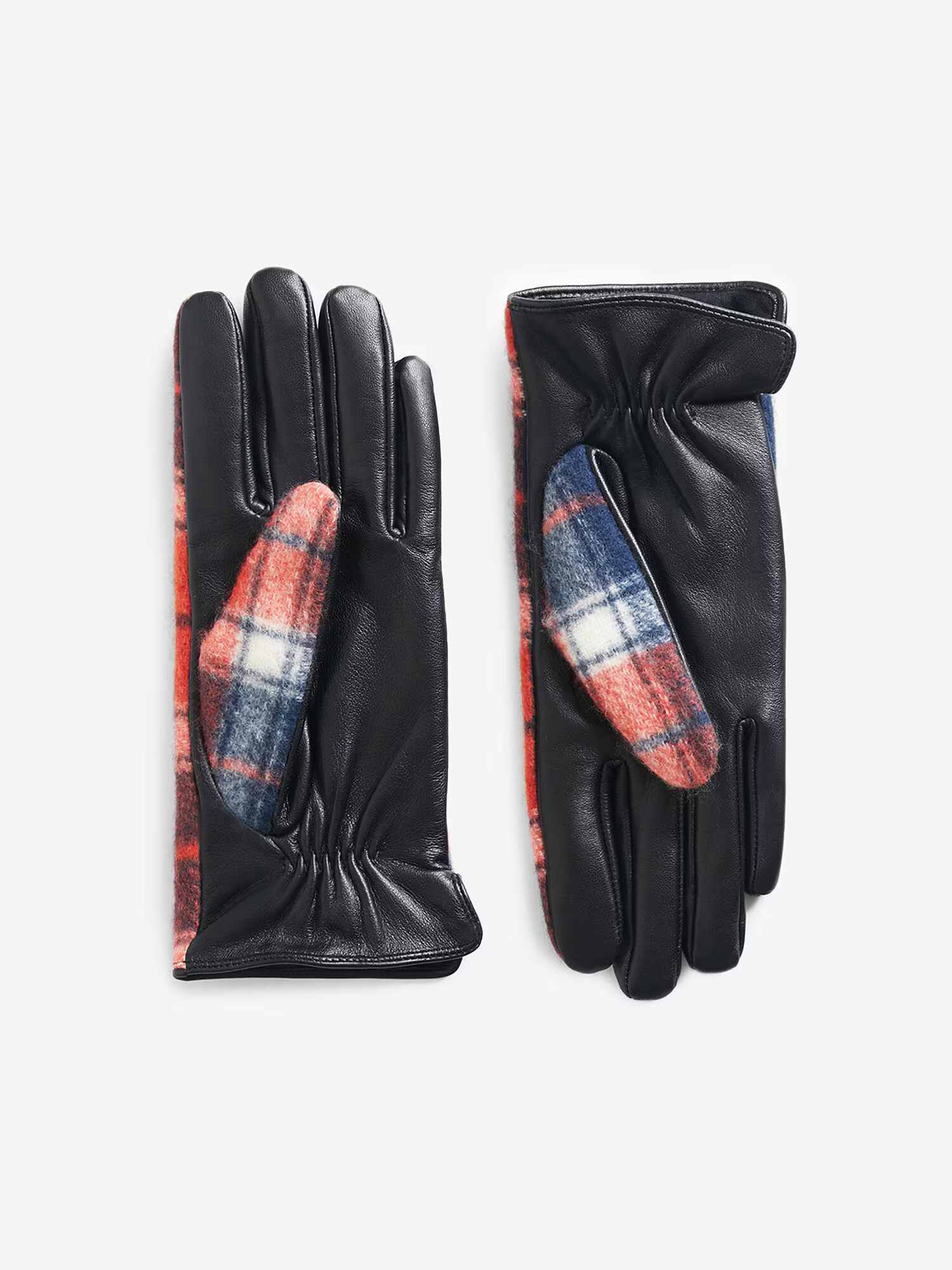 Desigual Prstové rukavice 'GLOVE' červená / tmavočervená / čierna / biela - Pepit.sk