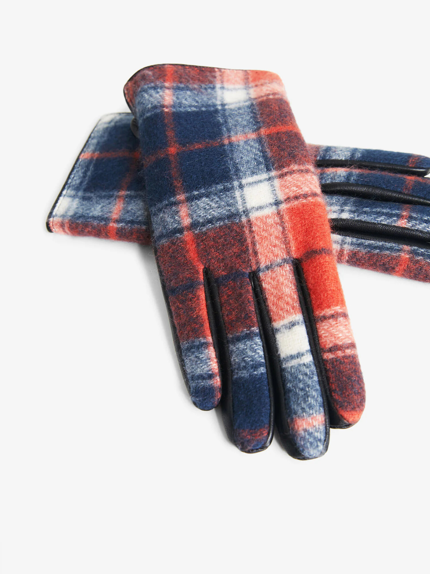 Desigual Prstové rukavice 'GLOVE' červená / tmavočervená / čierna / biela - Pepit.sk