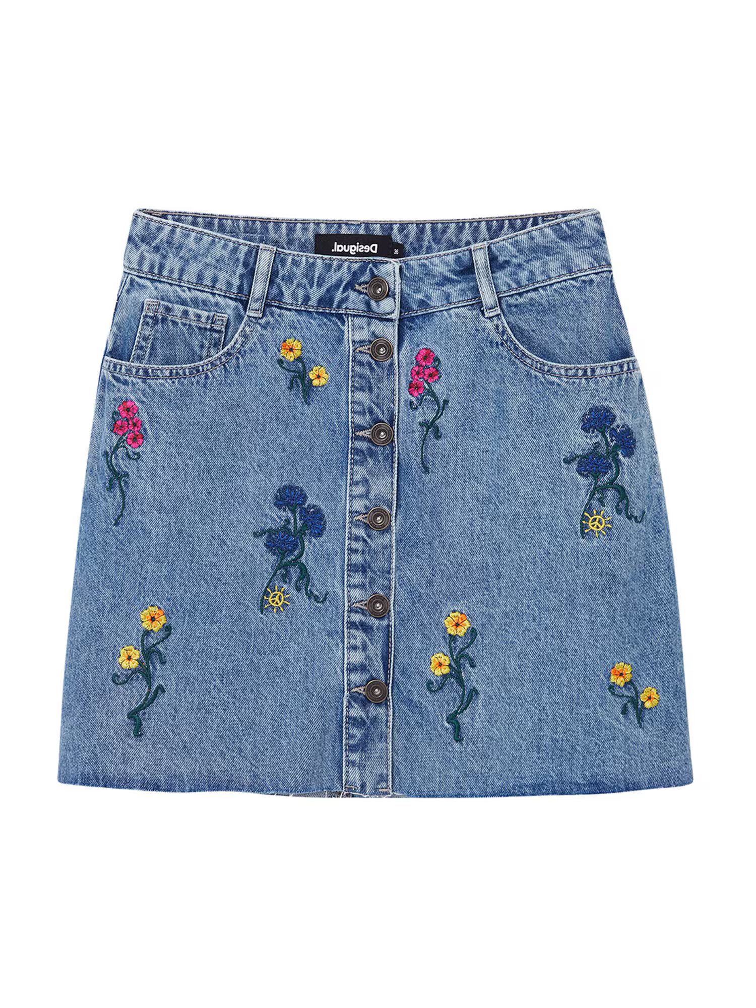 Desigual Sukňa 'Berna' modrá denim - Pepit.sk