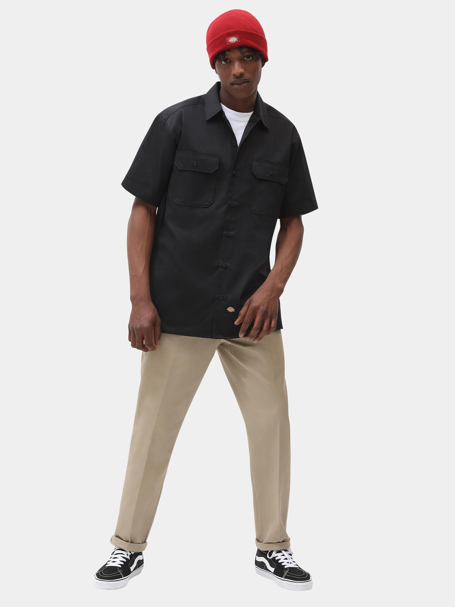 DICKIES Košeľa 'Work Shirt' antracitová / čierna - Pepit.sk