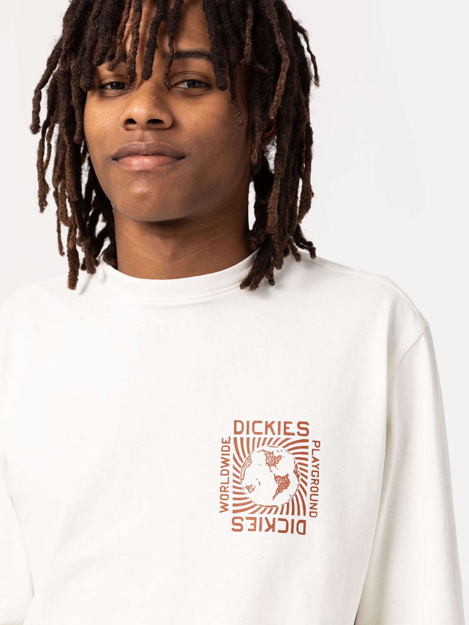 DICKIES Tričko 'MARBURY' červená / biela - Pepit.sk