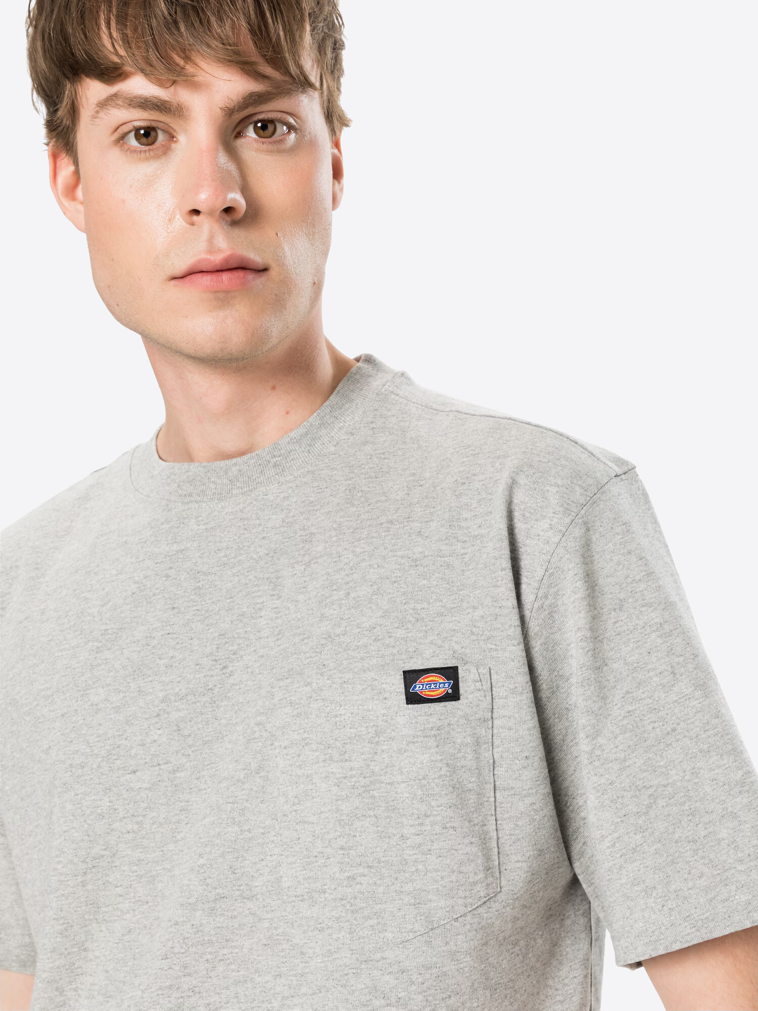 DICKIES Tričko 'Porterdale' sivá - Pepit.sk