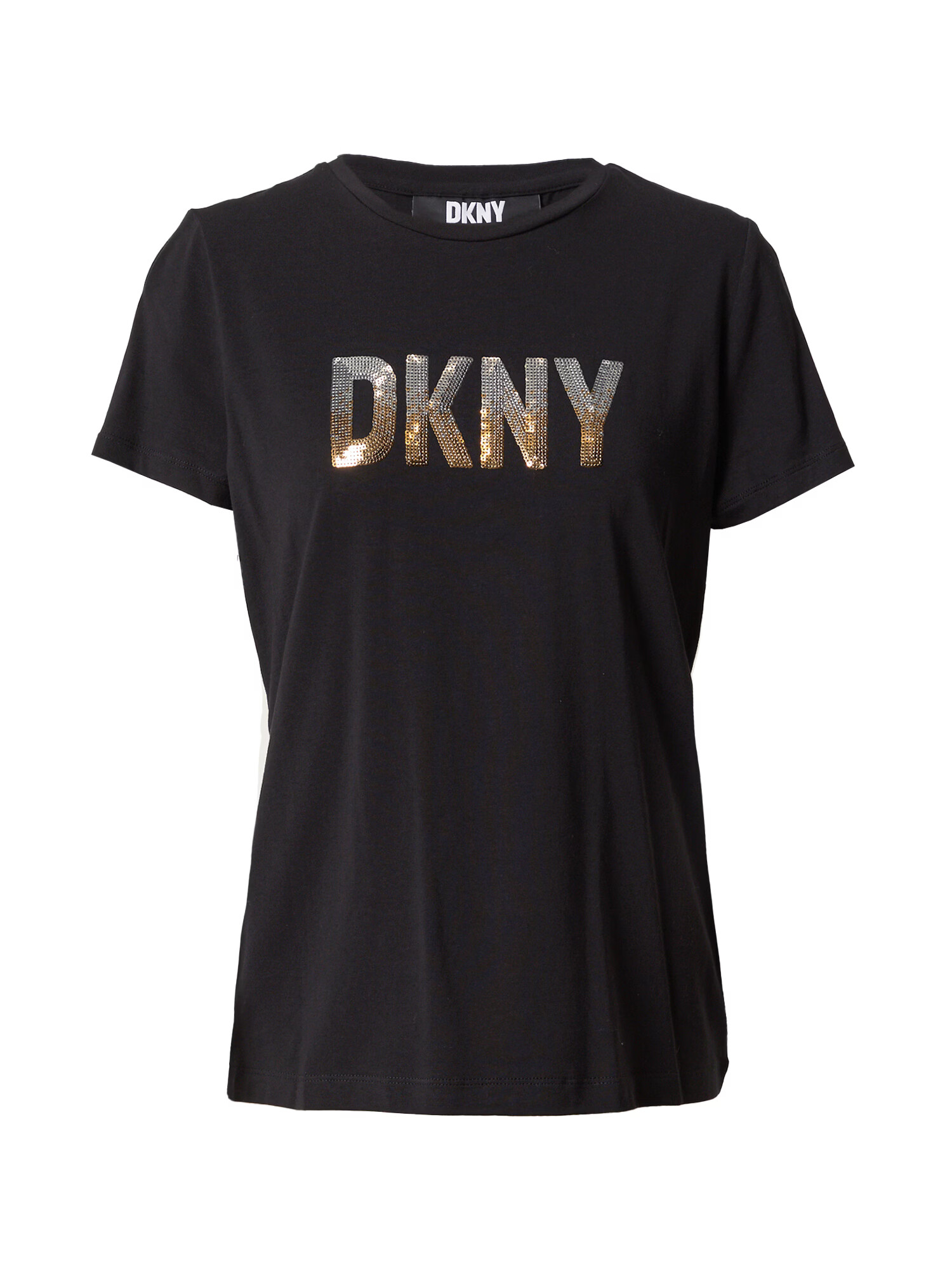 DKNY Tričko zlatá / čierna / strieborná - Pepit.sk