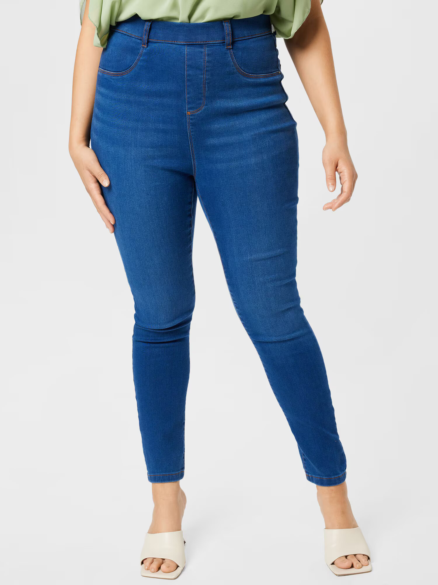 Dorothy Perkins Curve Jeggings 'EDEN' modrá denim - Pepit.sk