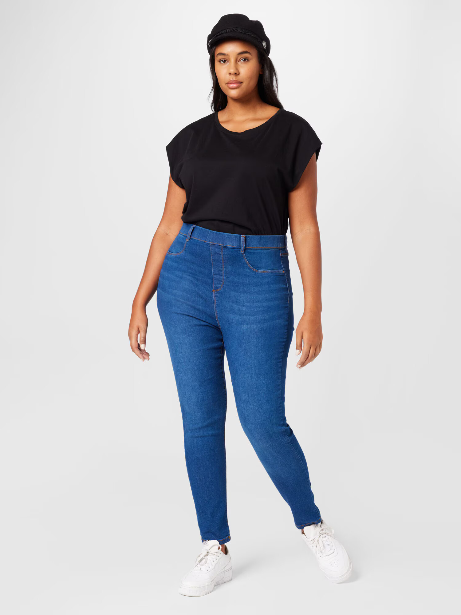 Dorothy Perkins Curve Jeggings 'Eden' modrá denim - Pepit.sk