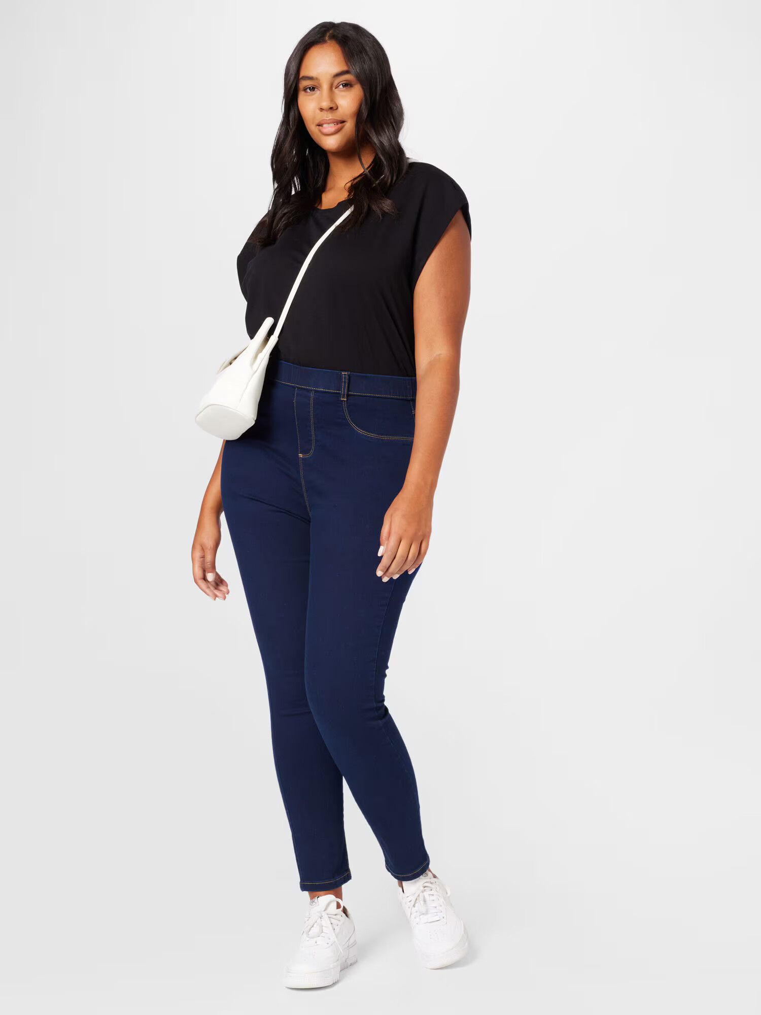 Dorothy Perkins Curve Jeggings 'Eden' námornícka modrá - Pepit.sk