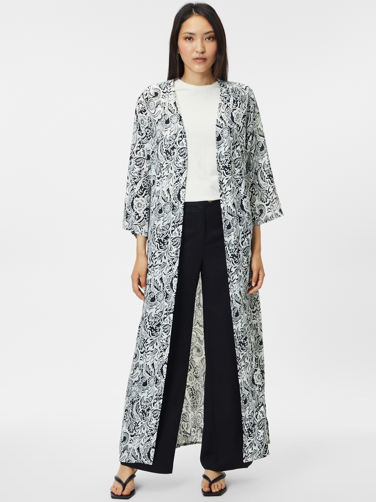 Dorothy Perkins Kimono čierna / biela - Pepit.sk