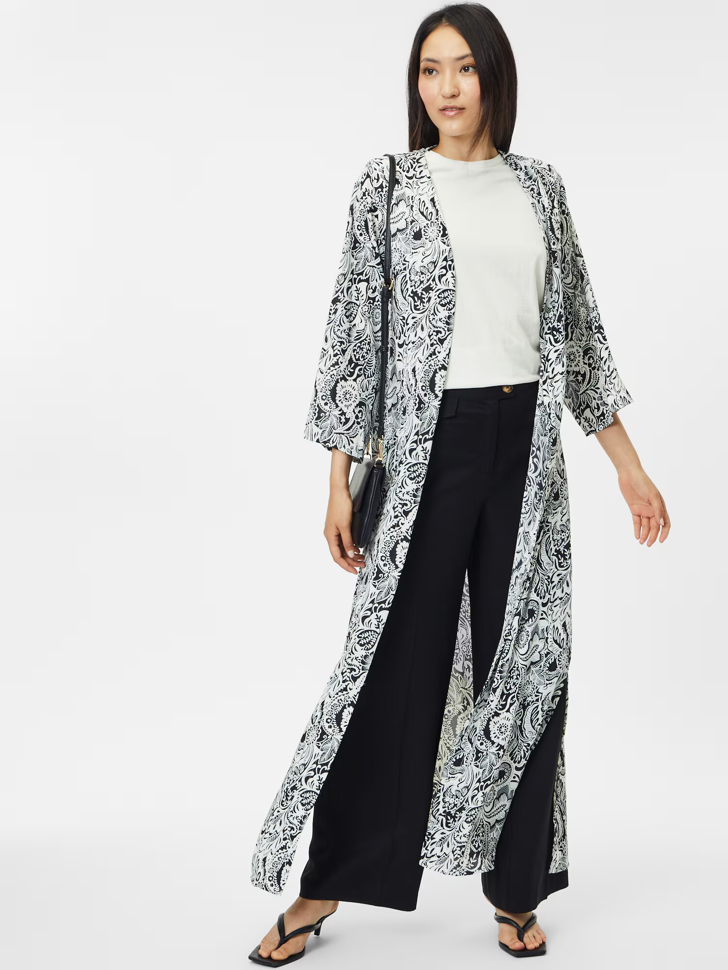 Dorothy Perkins Kimono čierna / biela - Pepit.sk