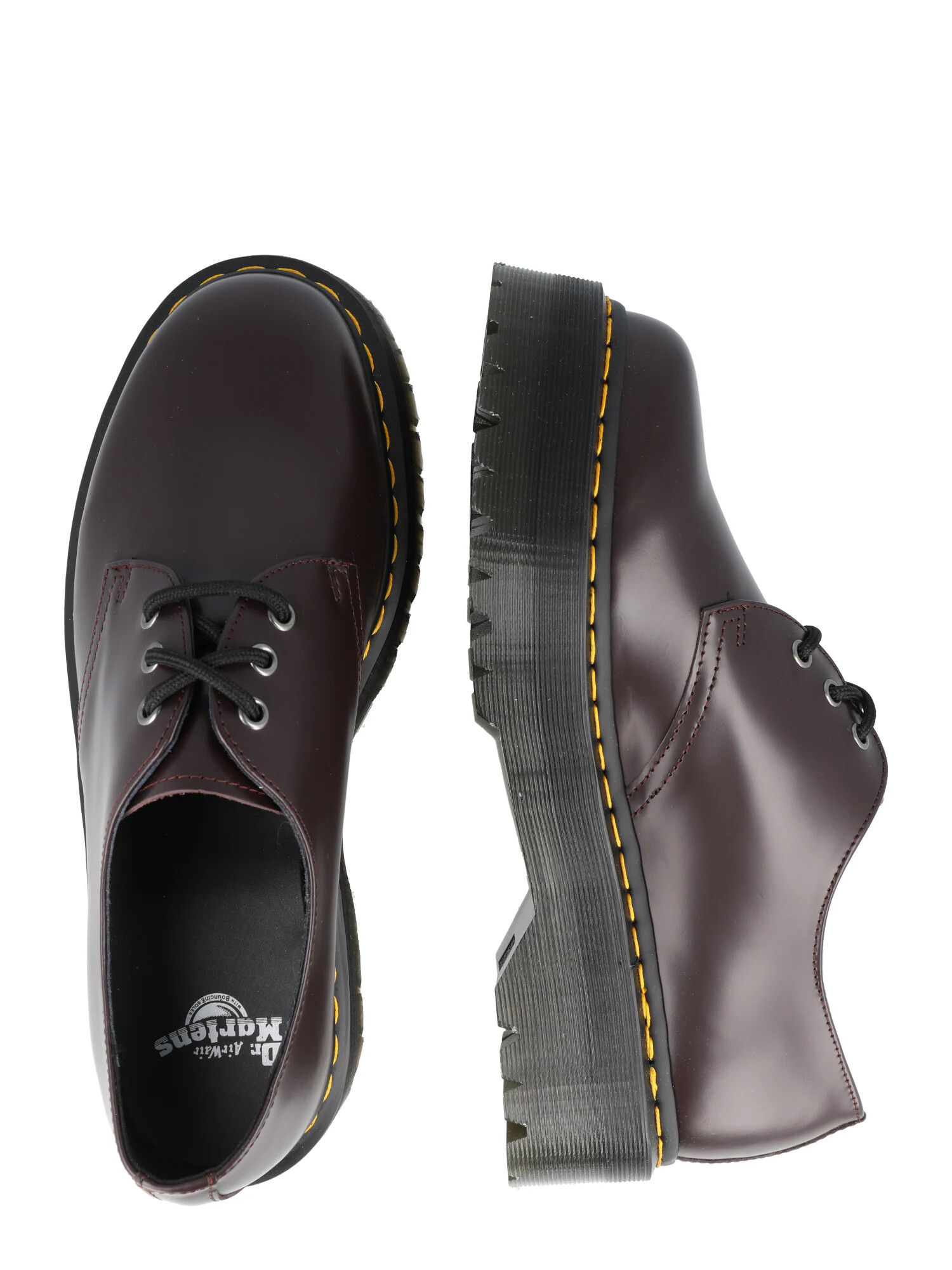 Dr. Martens Šnurovacie topánky vínovo červená - Pepit.sk