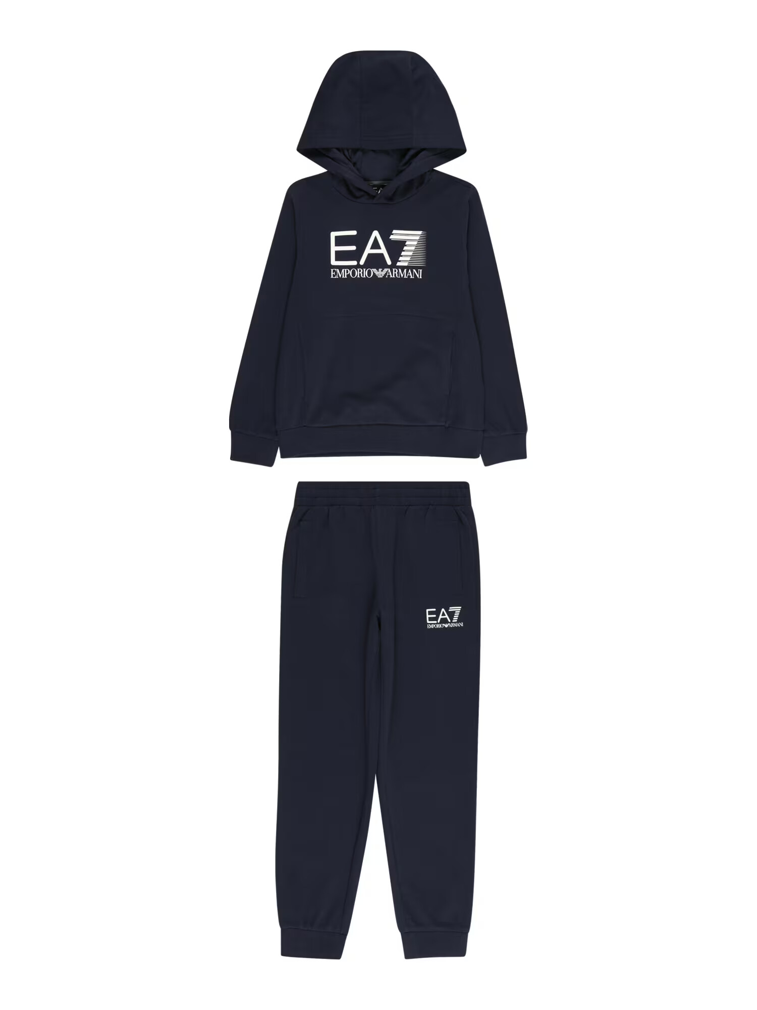 EA7 Emporio Armani Joggingová súprava námornícka modrá / biela - Pepit.sk